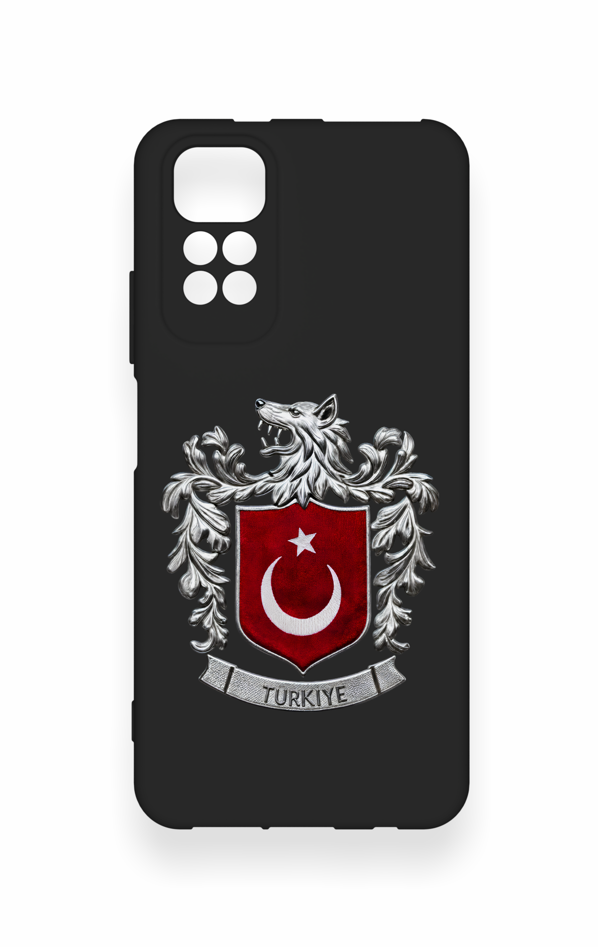 Redmi Note 11S Uyumlu Türk Arma Desenli Silikon Kılıf