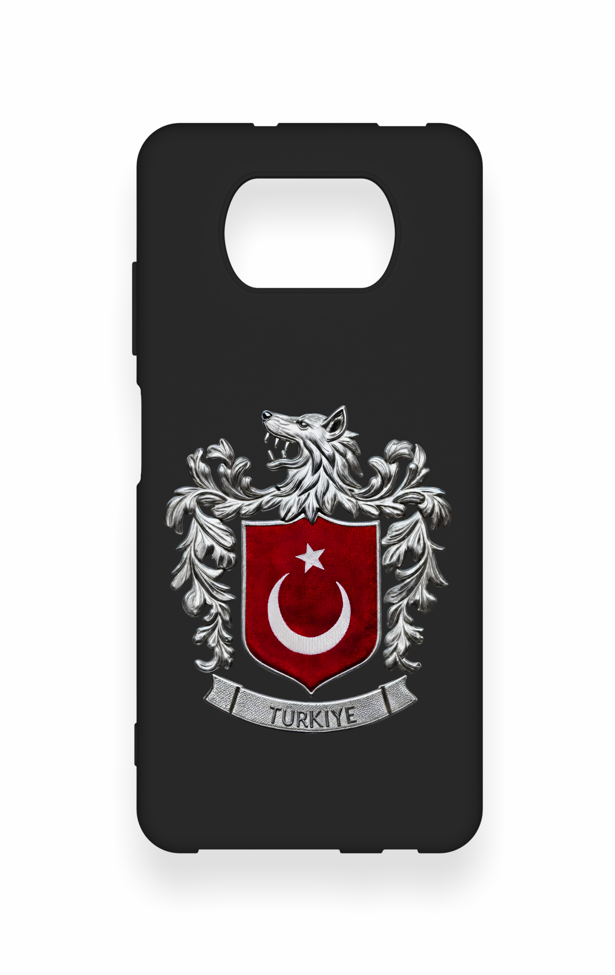 Poco X3 Uyumlu Türk Arma Desenli Silikon Kılıf