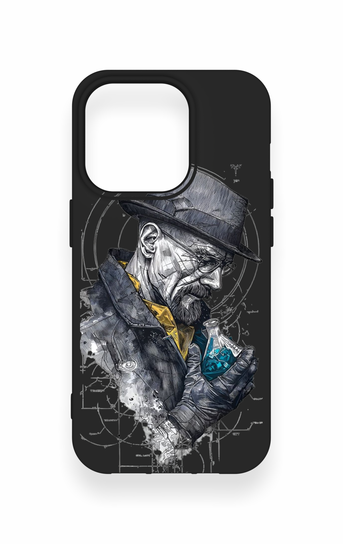iPhone 14 Pro Uyumlu Walter White Desenli Silikon Kılıf