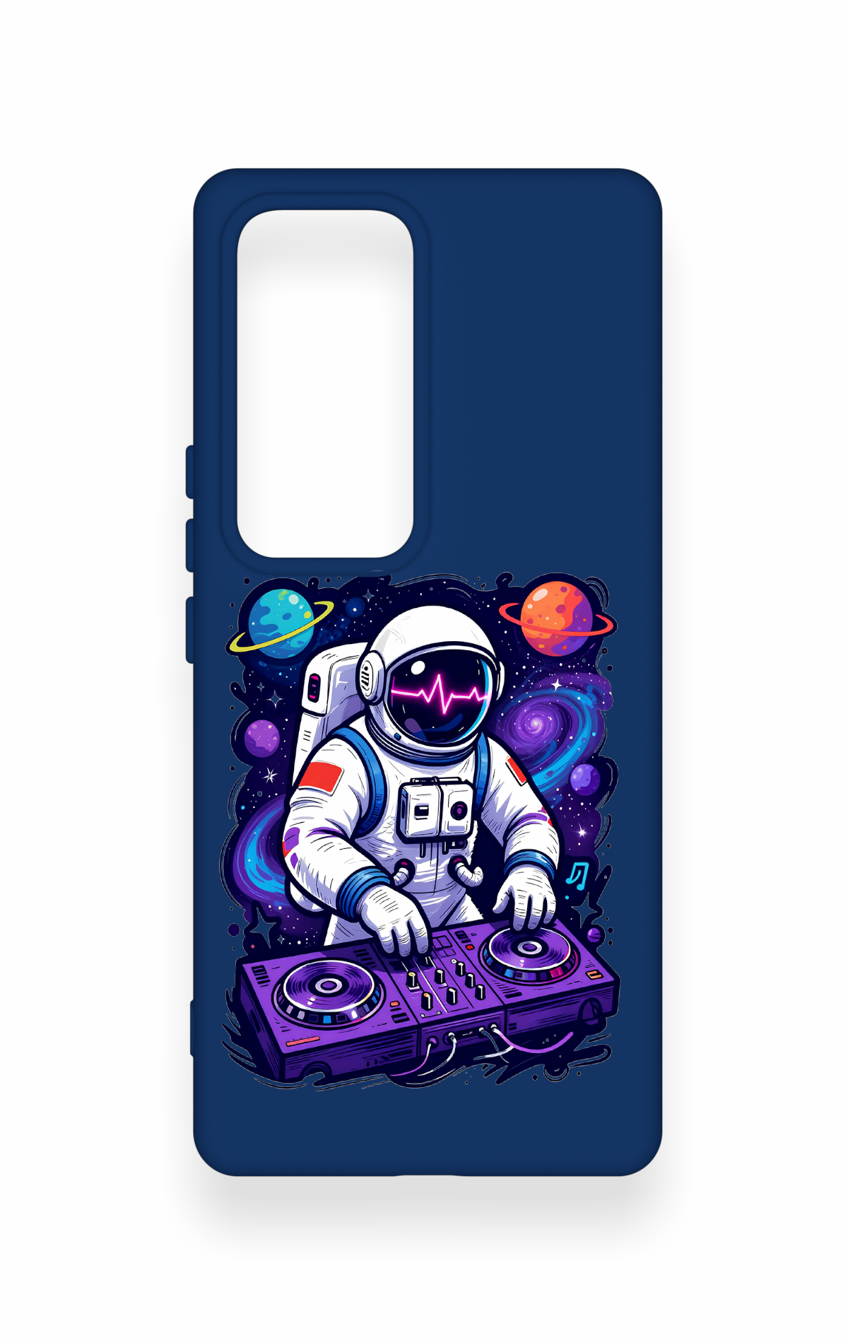 Vivo V30 Uyumlu Astronot DJ Desenli Silikon Kılıf