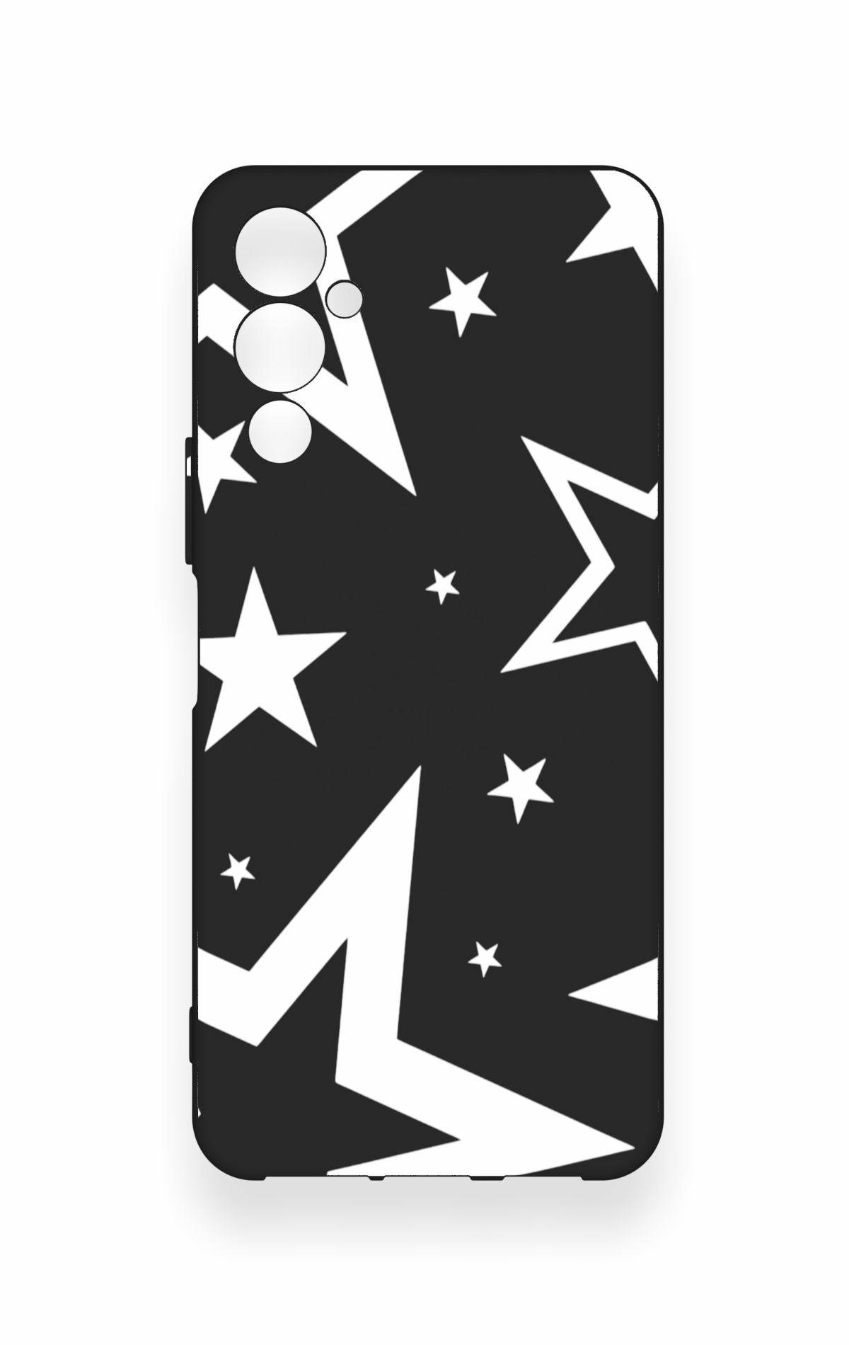 Tecno Pova Neo 4 Uyumlu Siyah Mega Star Desenli Silikon Kılıf