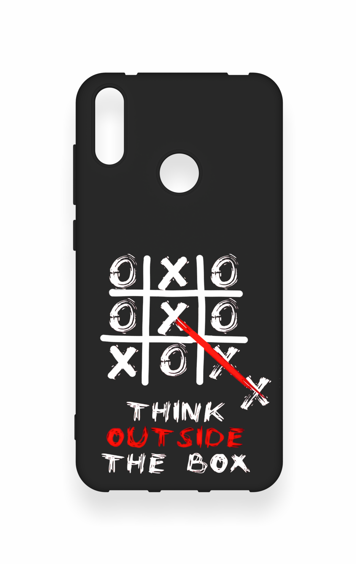 Huawei Y7 2019 Uyumlu Out Side The Box Desenli Silikon Kılıf