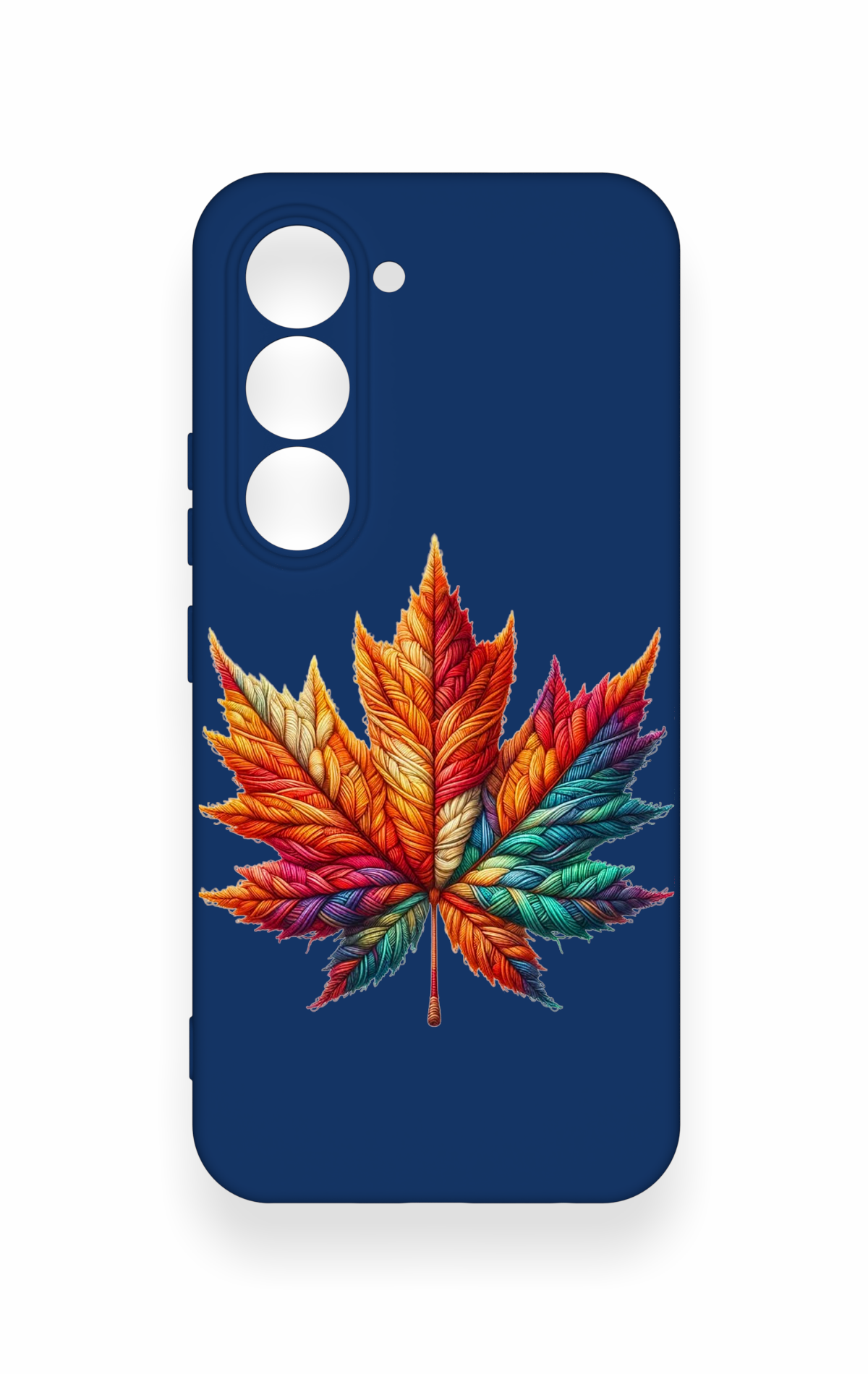 Tecno Spark 40 Pro Uyumlu Renkli Yaprak Desenli Silikon Kılıf