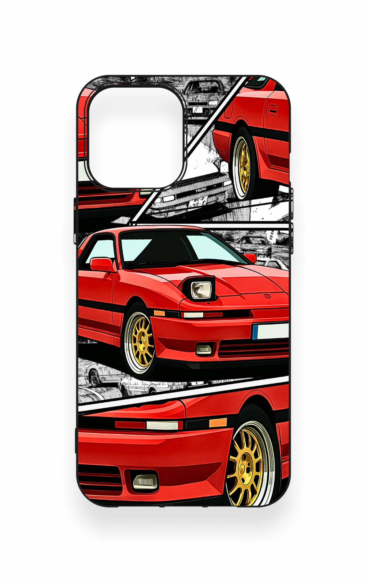 iPhone 12 Pro Max Uyumlu Kırmızı Supra Desenli Silikon Kılıf