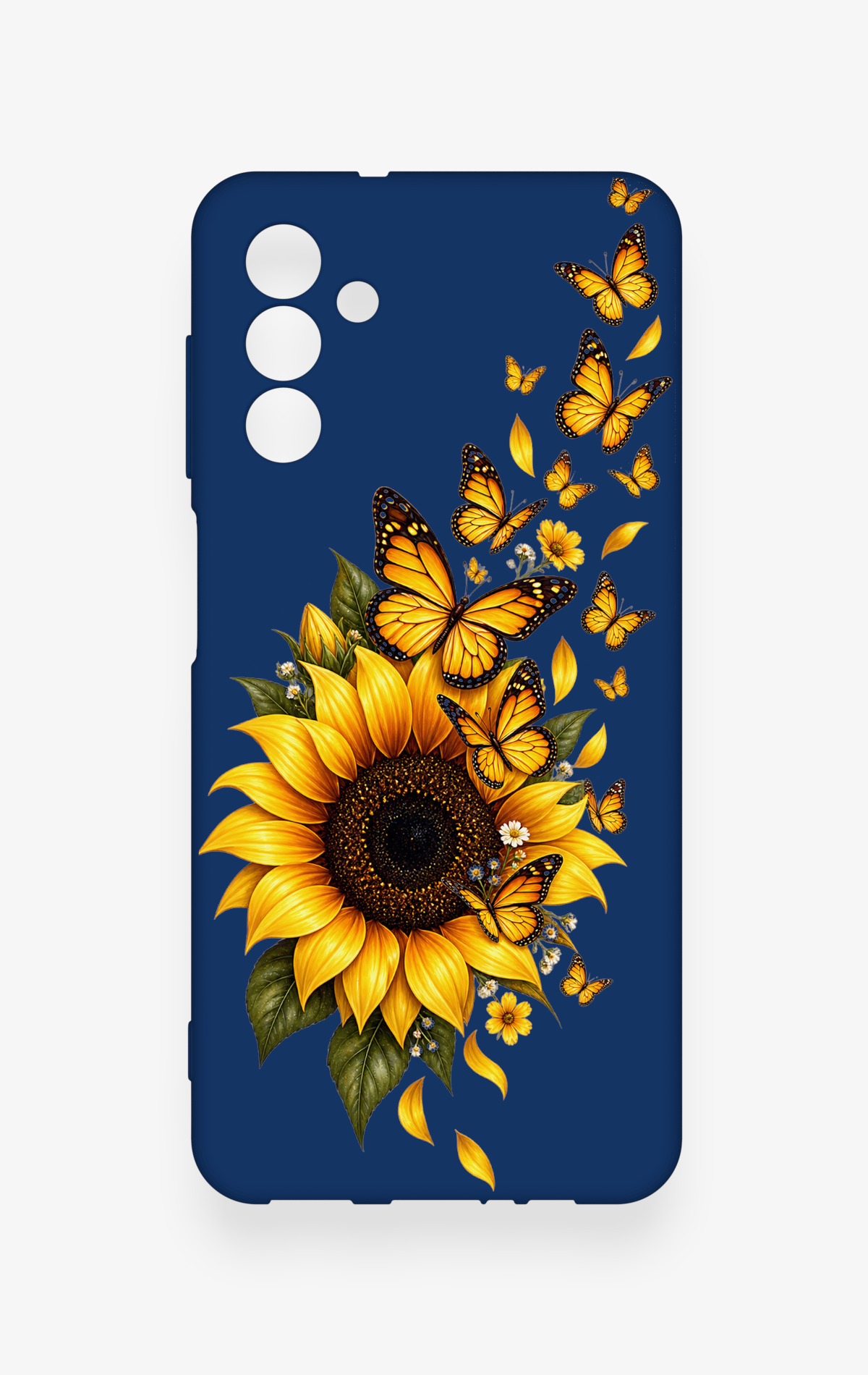 Samsung A04S Uyumlu Ayçiçeği Desenli Silikon Kılıf