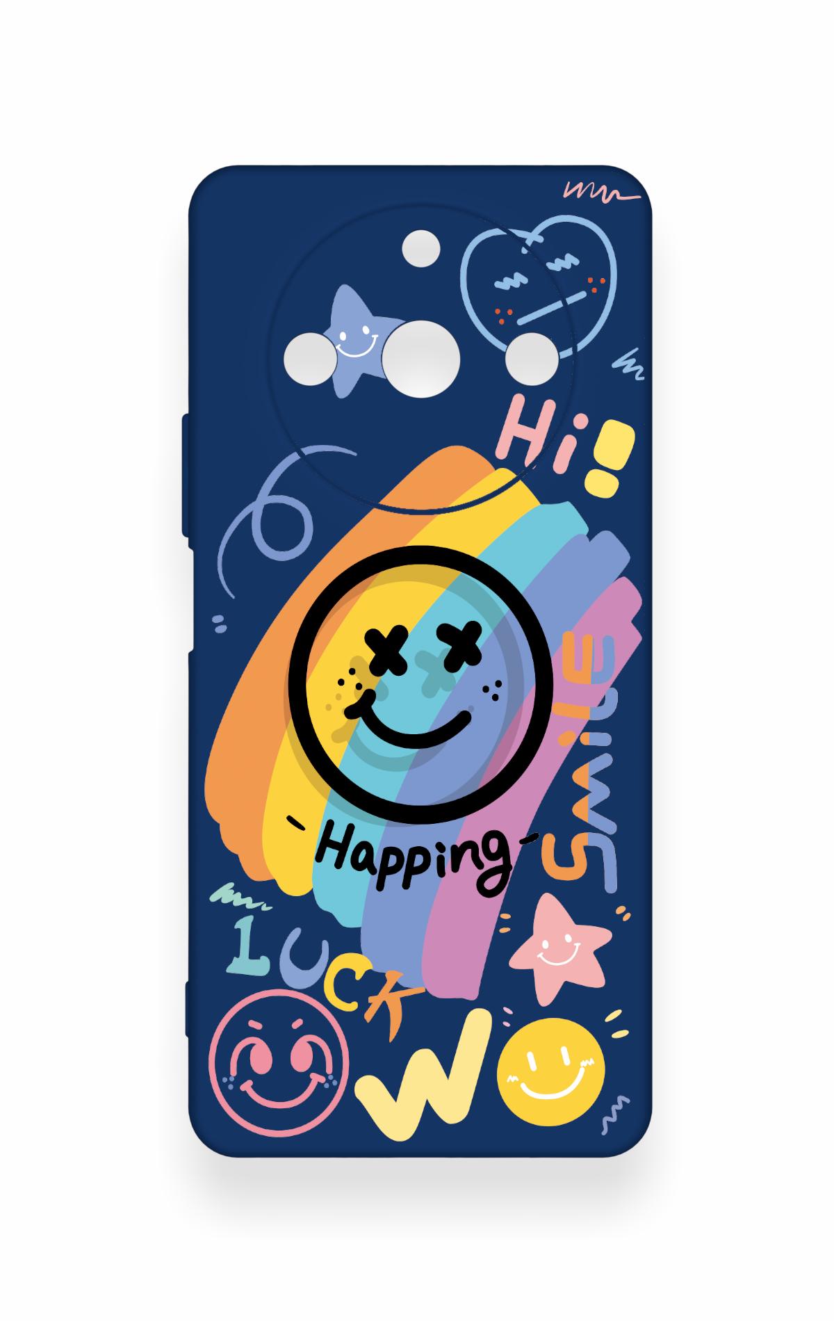 Realme 11 Pro Uyumlu Happing Smile Desenli Silikon Kılıf