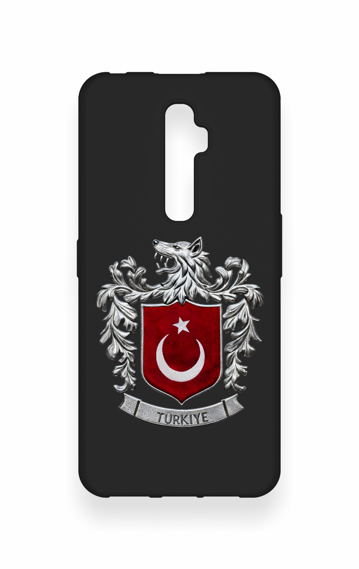 Oppo Reno 2Z Uyumlu Türk Arma Desenli Silikon Kılıf