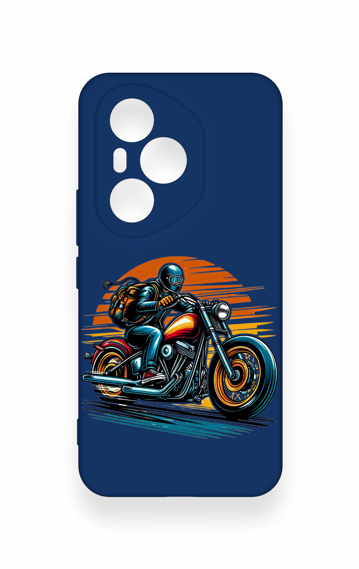 Honor 400 Pro Uyumlu Moto Rider Desenli Silikon Kılıf