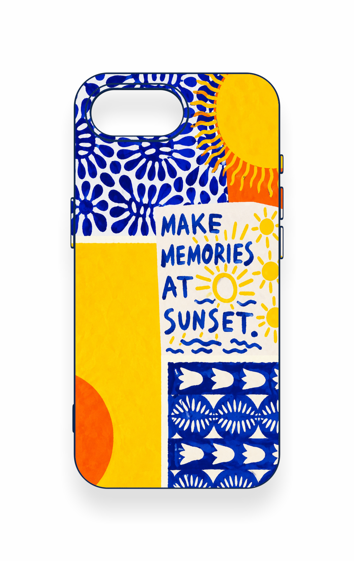 iPhone 16E Uyumlu Sunset Desenli Silikon Kılıf