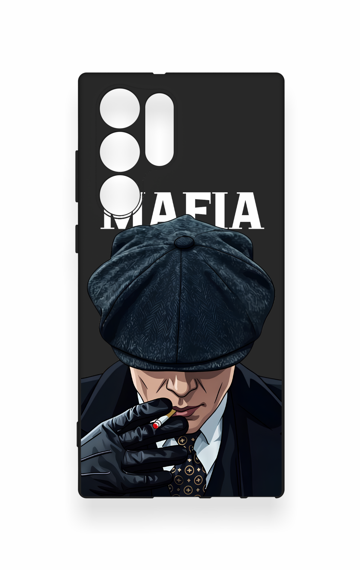 Samsung S22 Ultra Uyumlu MAFIA Desenli Silikon Kılıf