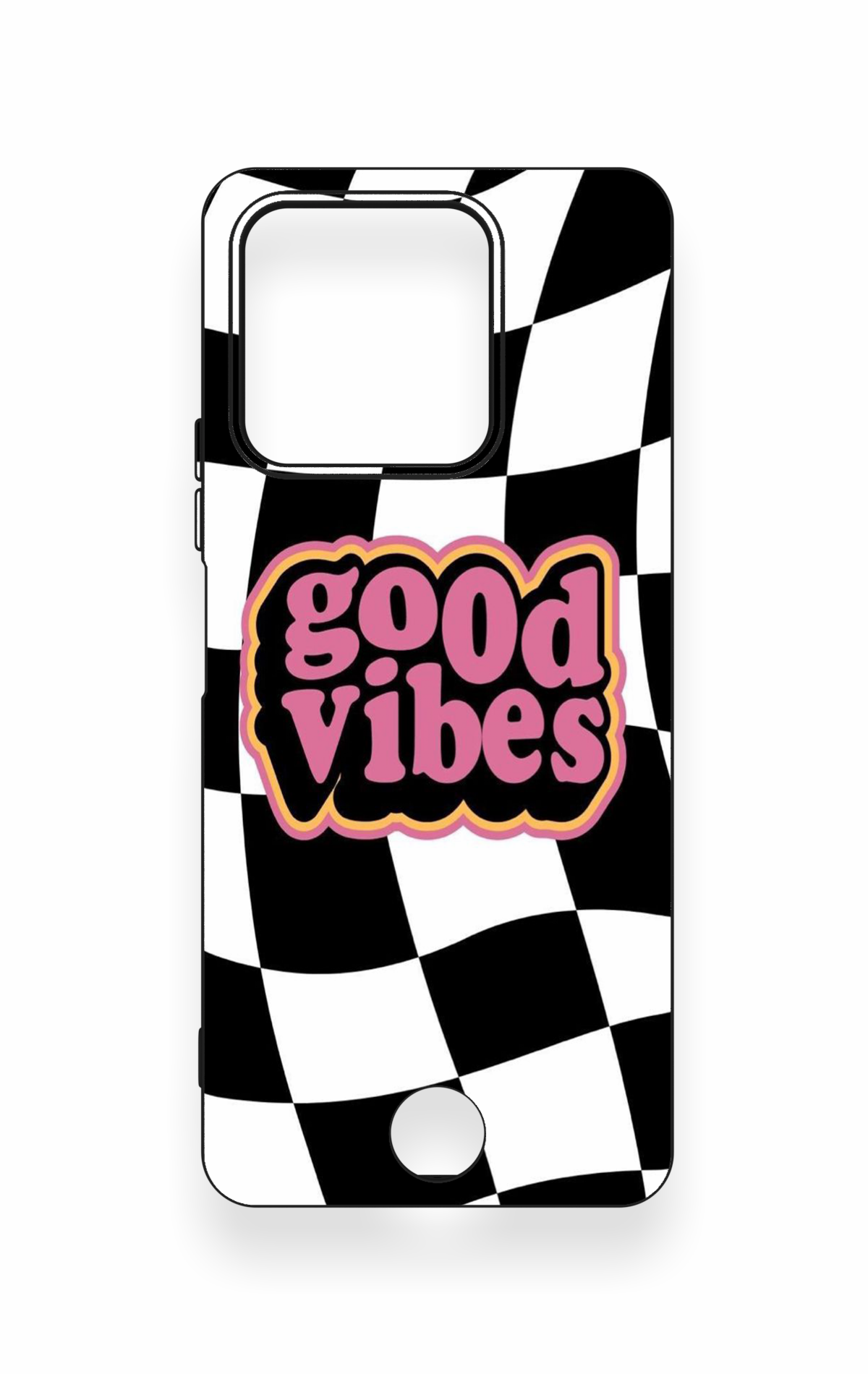 Reeder S71 Uyumlu Black Good Vibes Desenli Silikon Kılıf