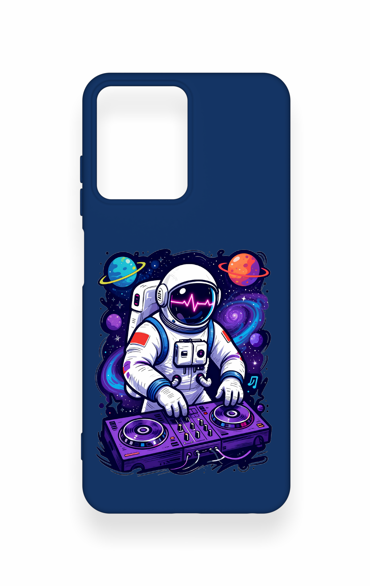 Casper Via M40 Uyumlu Astronot DJ Desenli Silikon Kılıf