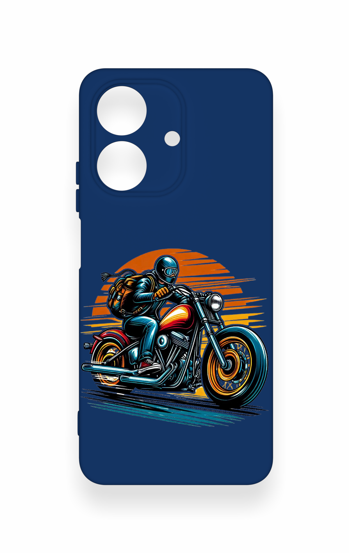 Realme Note 60 Uyumlu Moto Rider Desenli Silikon Kılıf