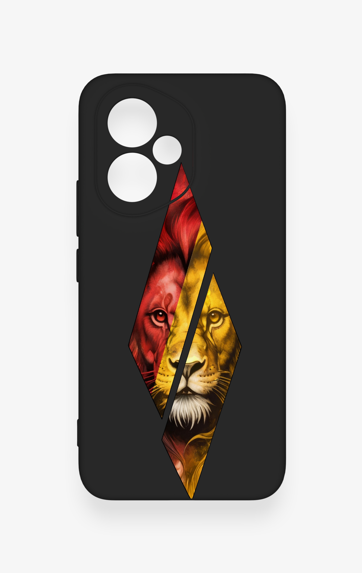 Honor 400 Uyumlu Kesik Aslan Desenli Silikon Kılıf