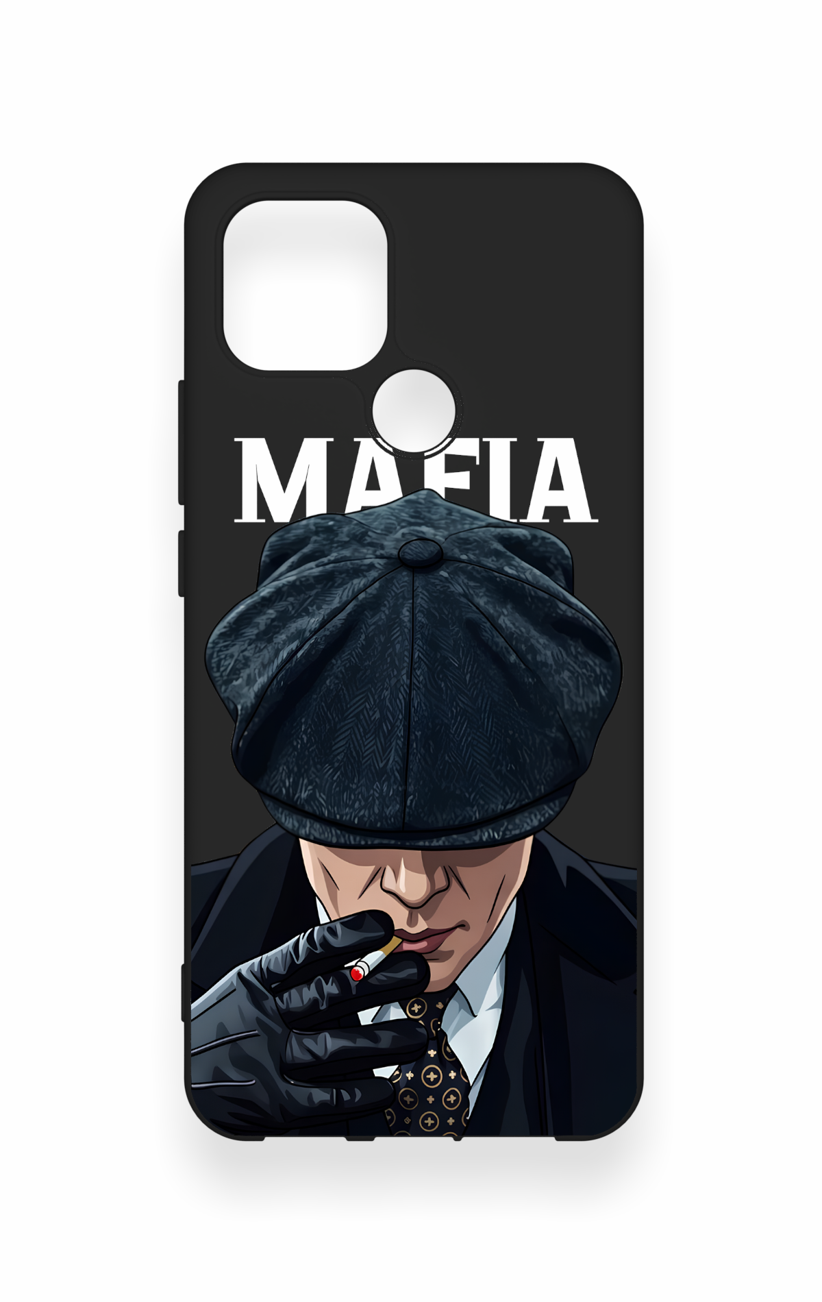 Oppo A15 Uyumlu MAFIA Desenli Silikon Kılıf