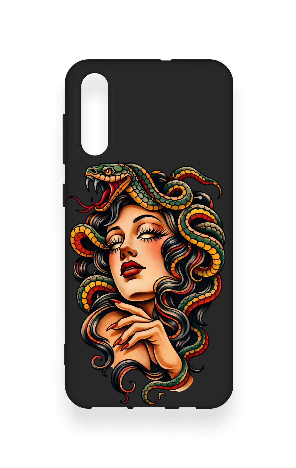 Samsung A50 Uyumlu Medusa Desenli Silikon Kılıf