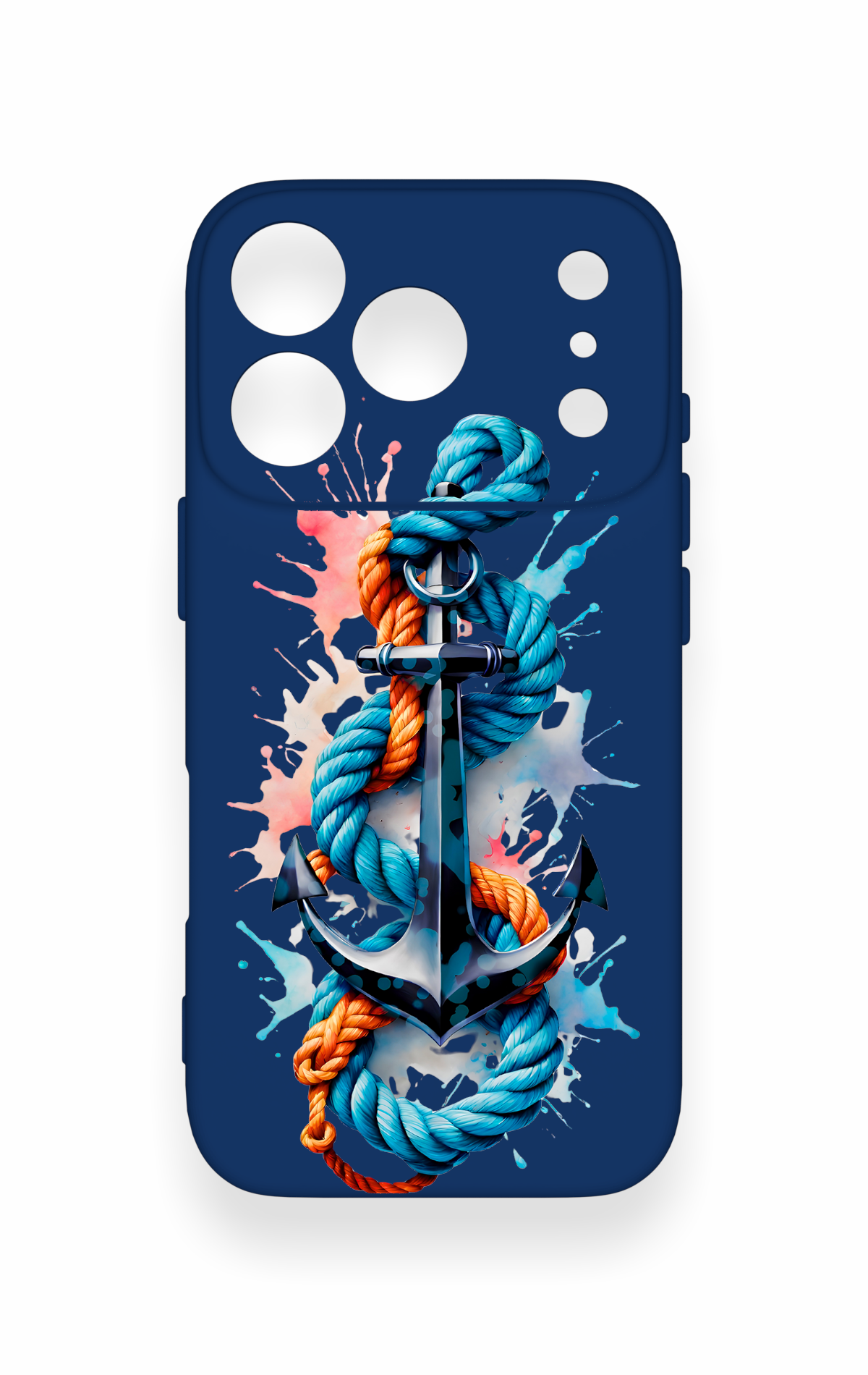iPhone 17 Pro Uyumlu Anchor Desenli Silikon Kılıf