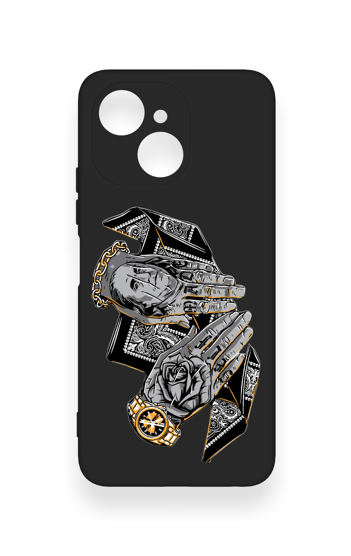 Tecno Spark 40C Uyumlu Self Made Desenli Silikon Kılıf