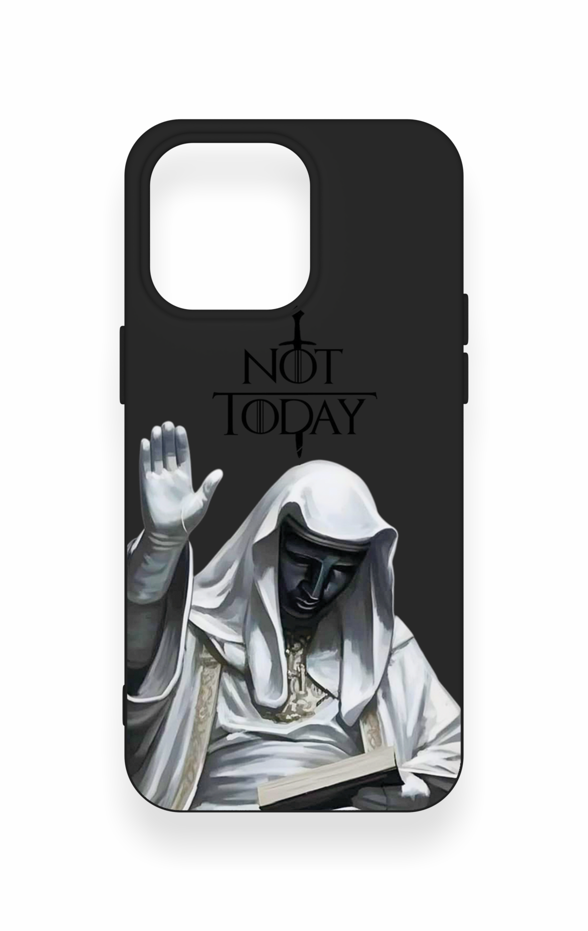 iPhone 15 Pro Max Uyumlu Not Today Desenli Silikon Kılıf
