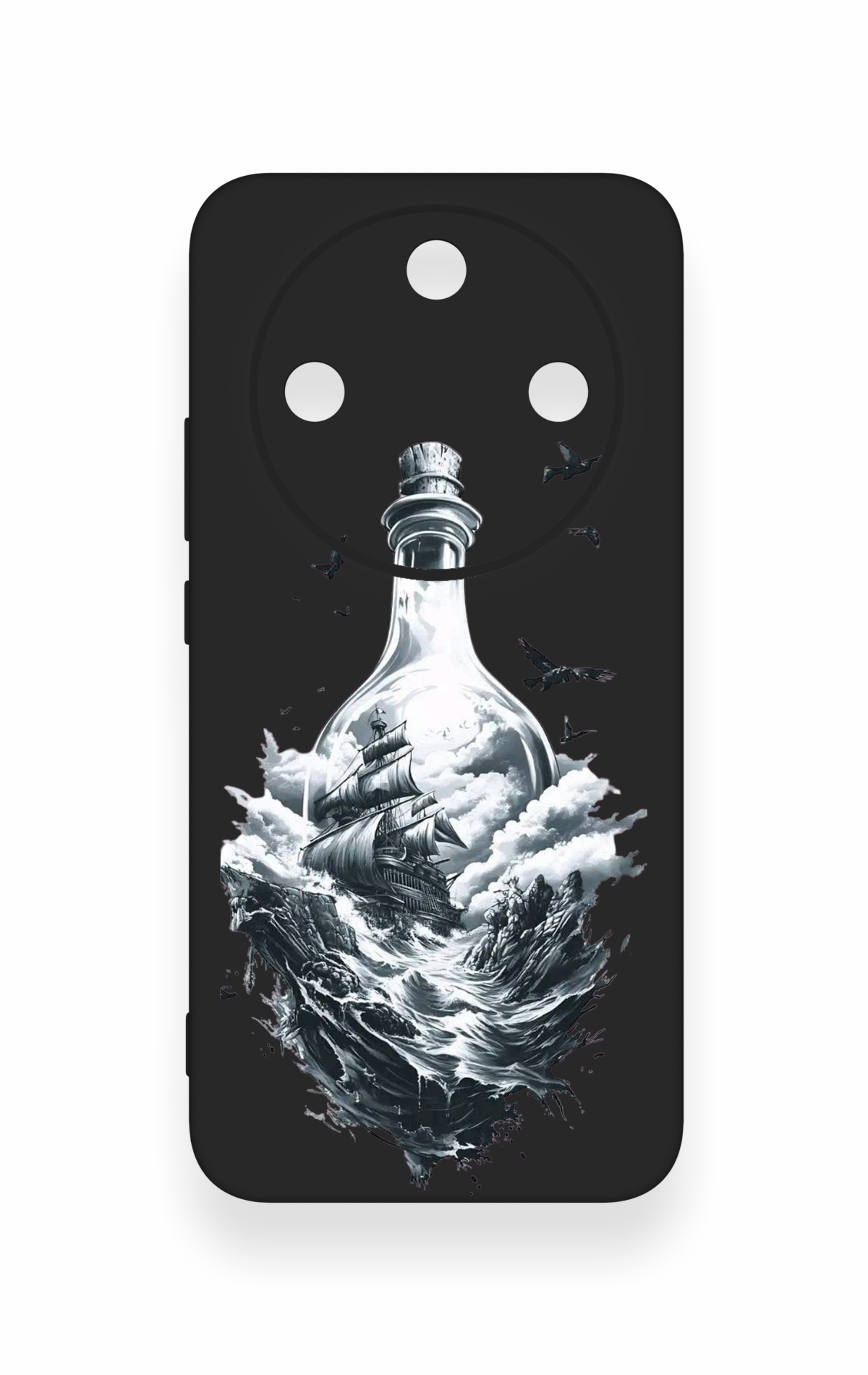Honor Magic 8 Lite Uyumlu Secret Sea Desenli Silikon Kılıf
