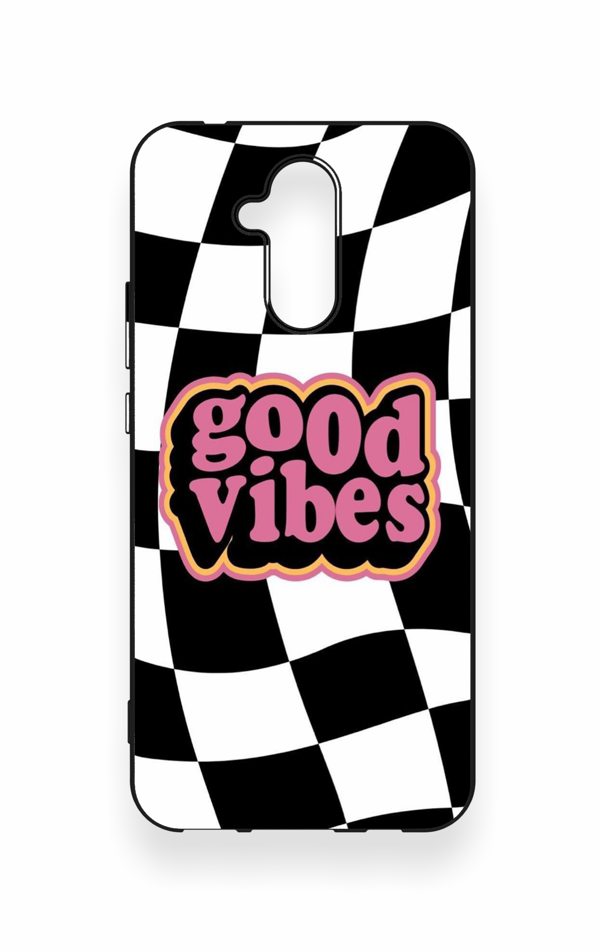 Huawei Mate 20 Lite Uyumlu Black Good Vibes Desenli Silikon Kılıf