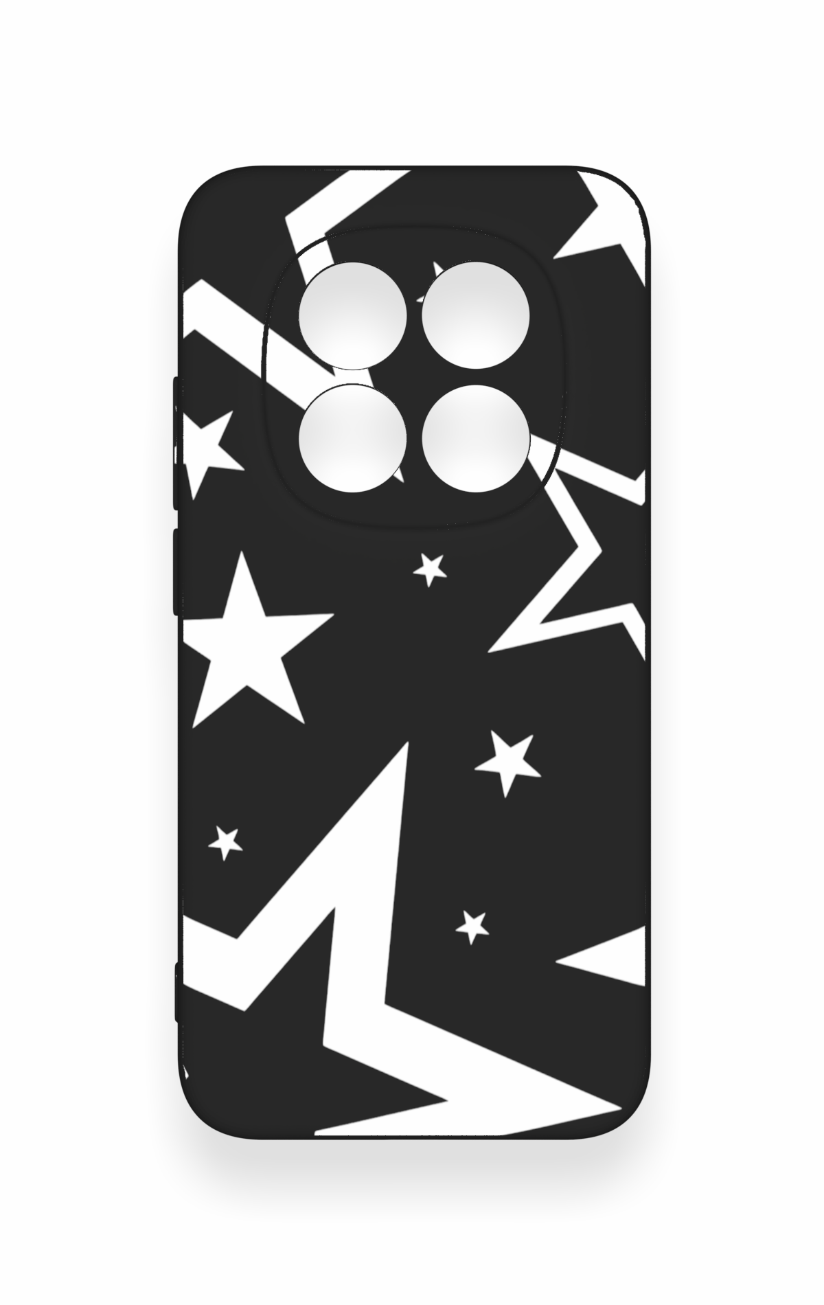 Redmi Note 15 Pro 5G Uyumlu Siyah Mega Star Desenli Silikon Kılıf