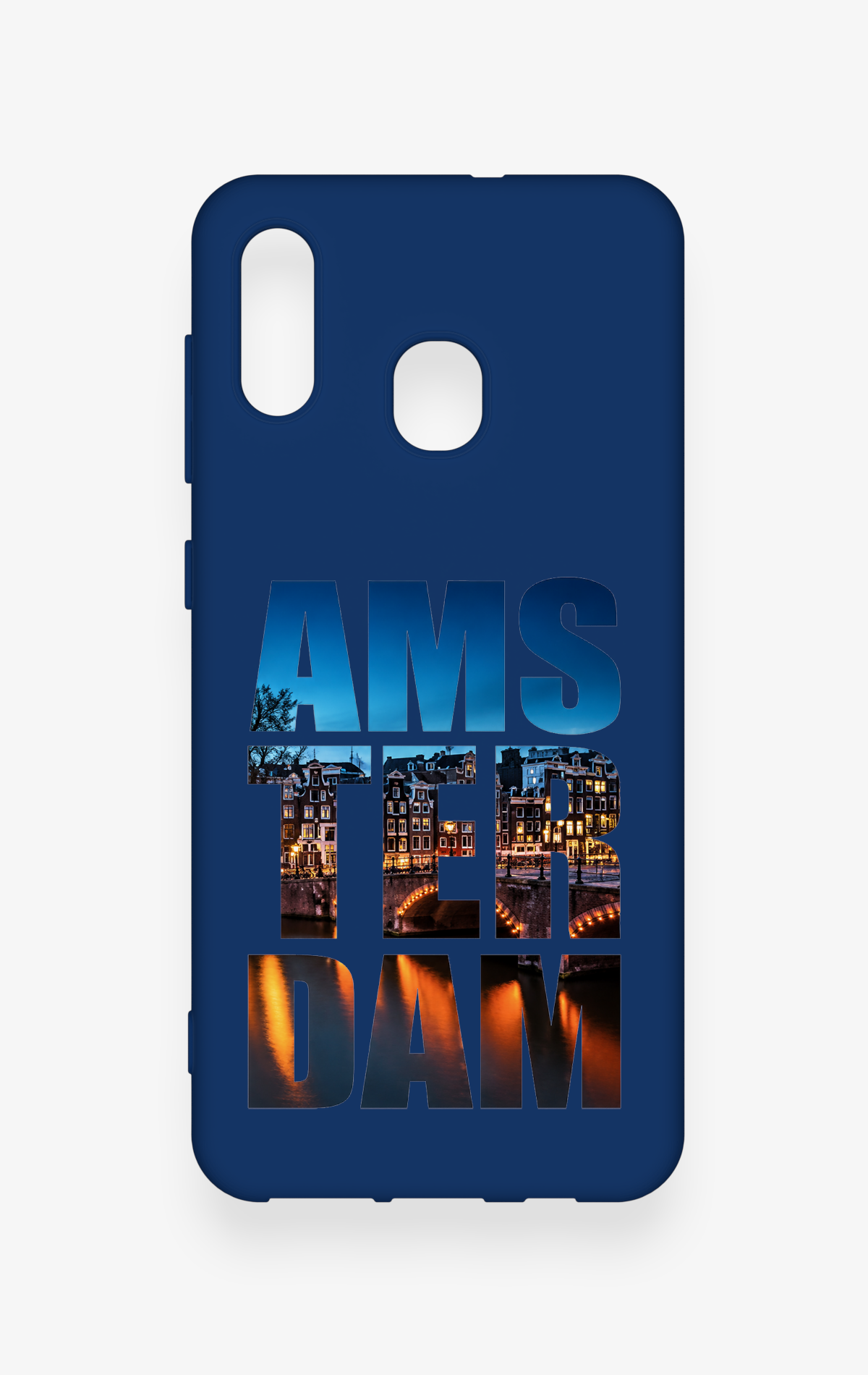 Samsung A20-A30 Uyumlu Amsterdam Desenli Silikon Kılıf
