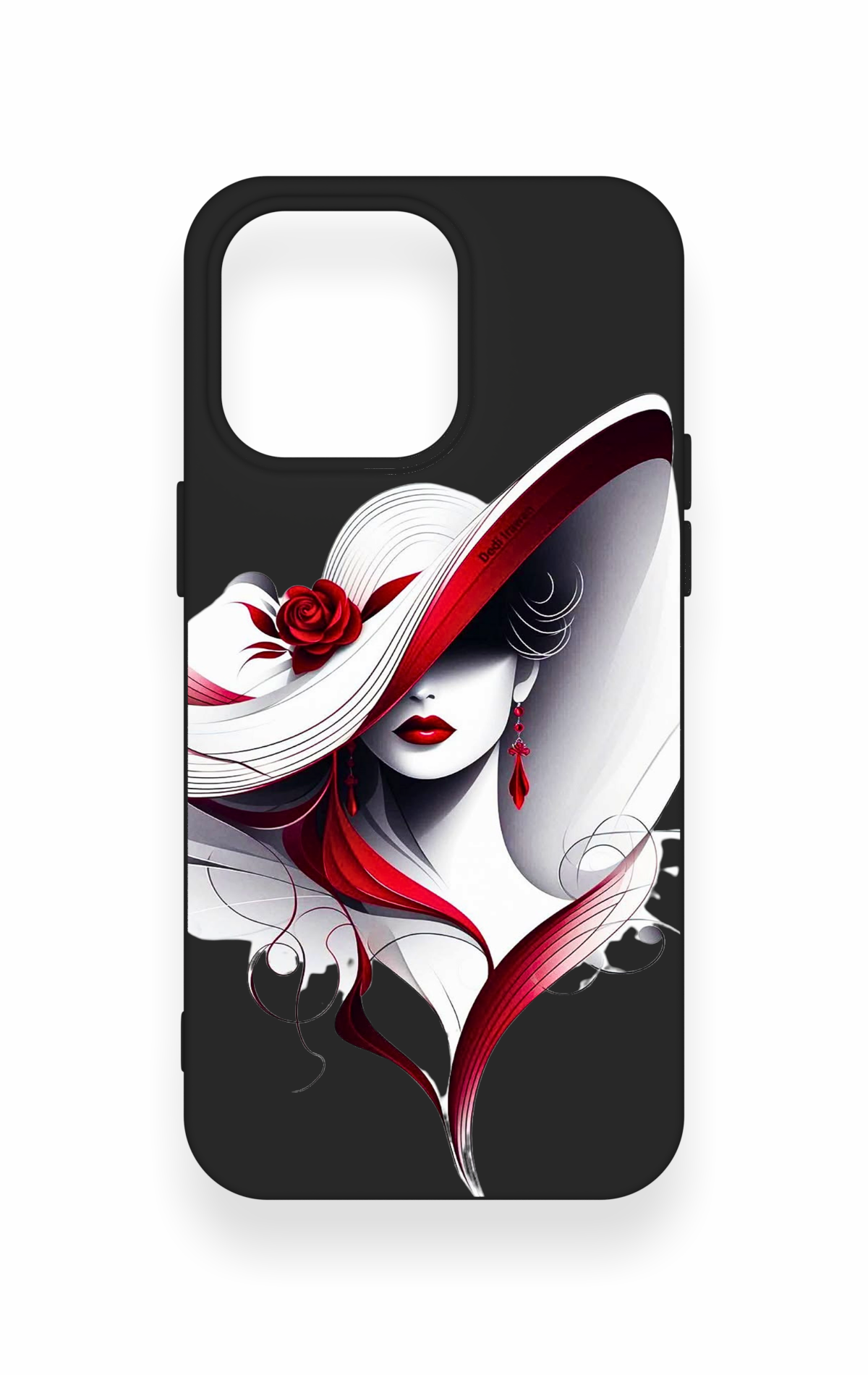 iPhone 15 Pro Max Uyumlu Matmazel Desenli Silikon Kılıf
