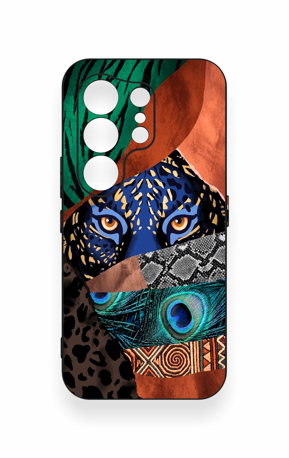 Tecno Camon 50 4G Uyumlu Amazon Kaplan Desenli Silikon Kılıf