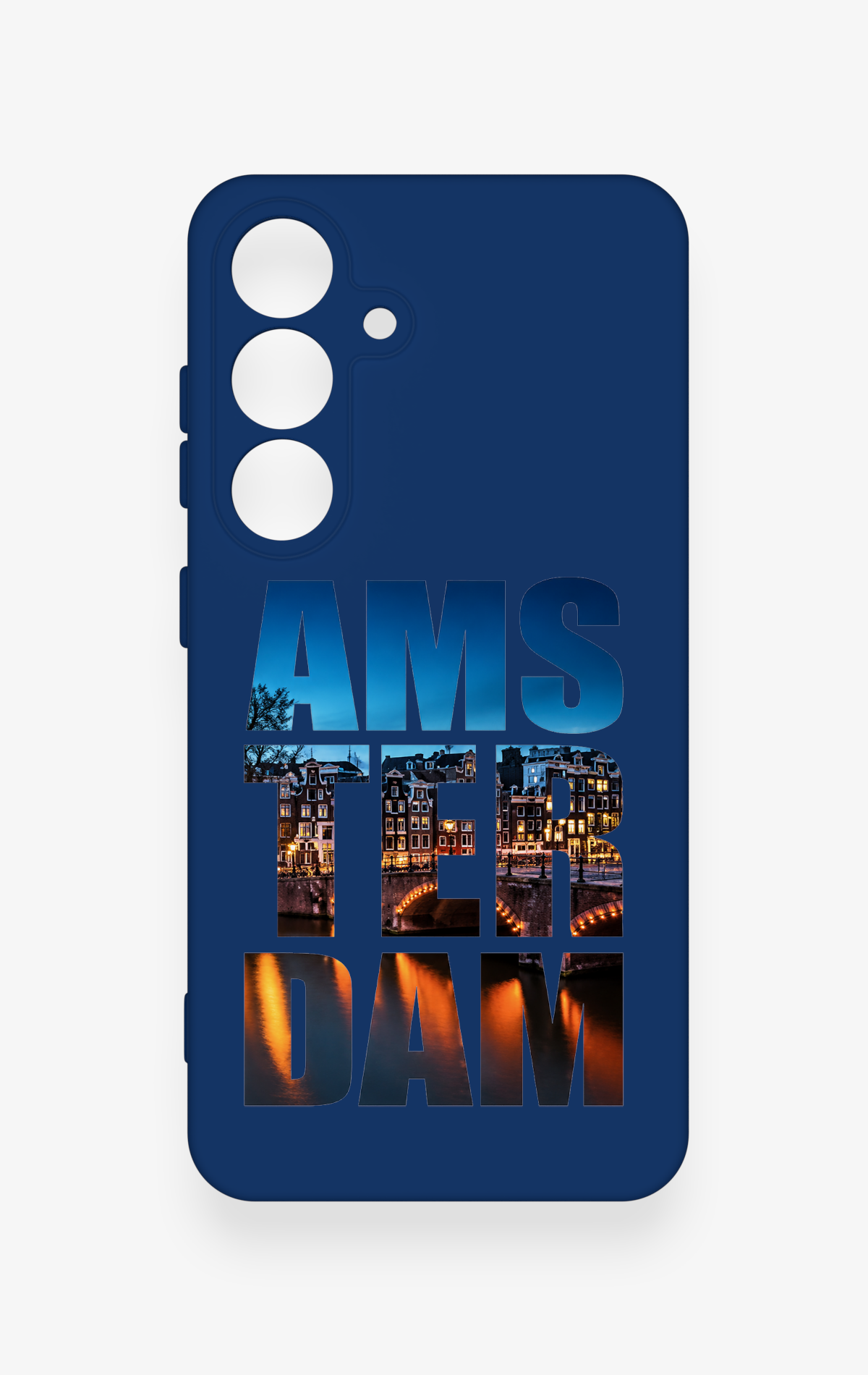 Samsung S25 Uyumlu Amsterdam Desenli Silikon Kılıf