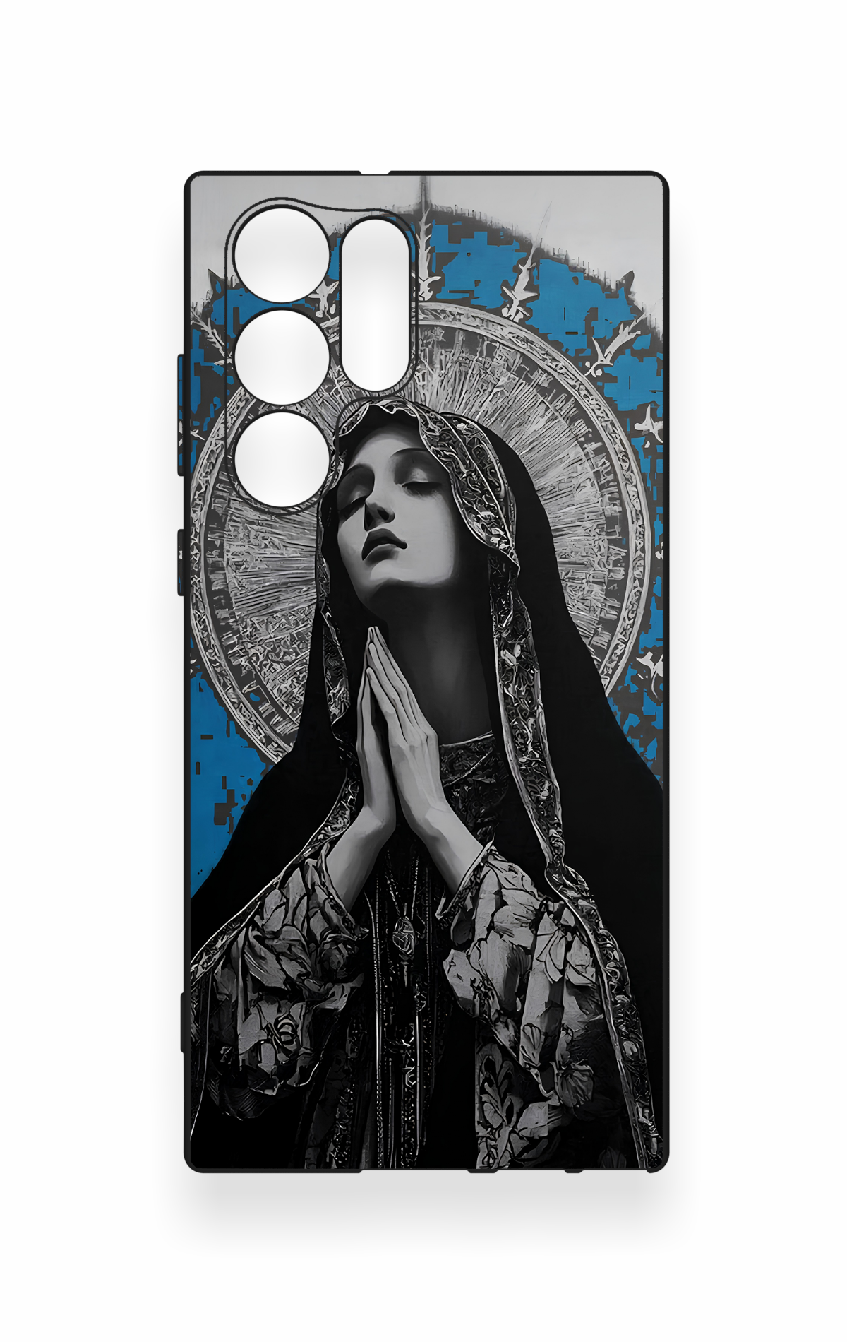 Samsung S22 Ultra Uyumlu Rahibe Desenli Silikon Kılıf