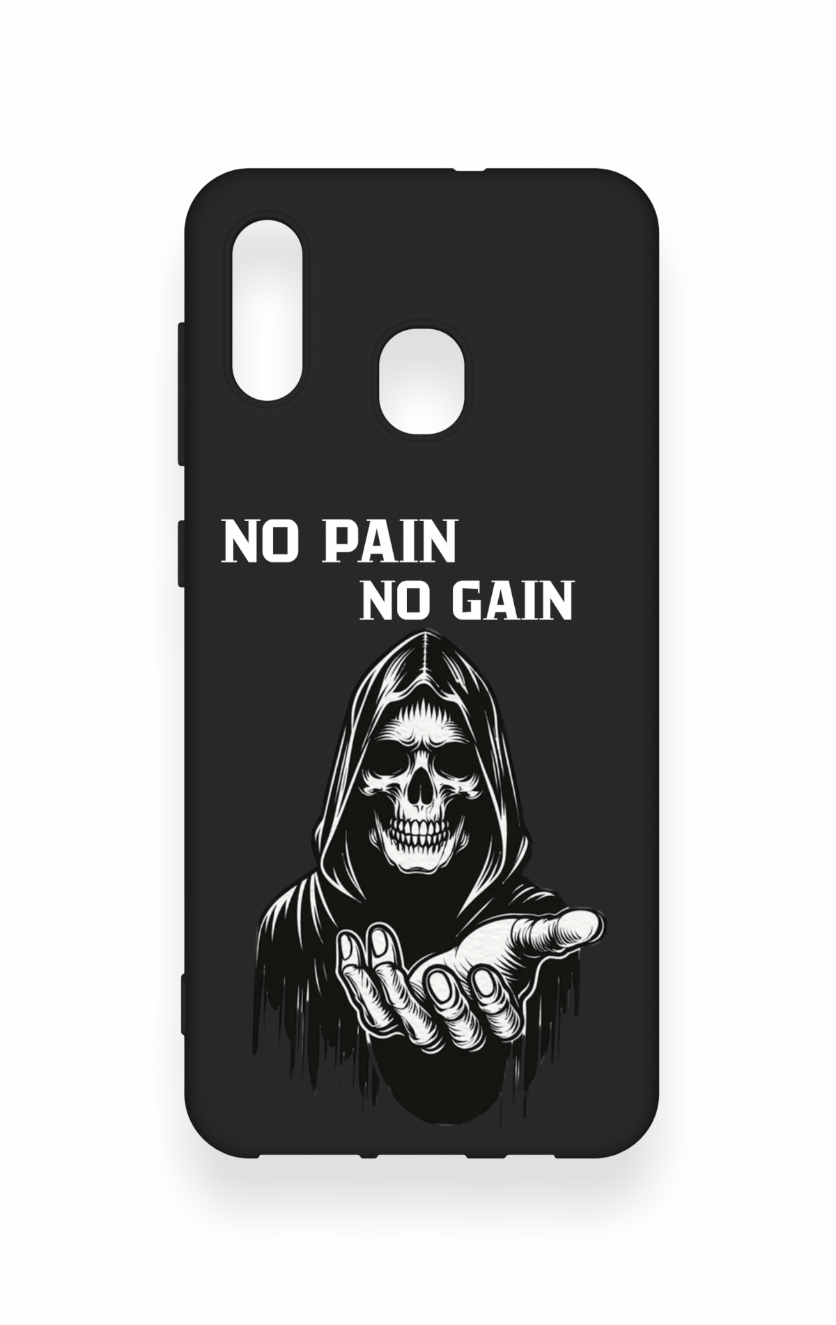 Samsung A20-A30 Uyumlu No Pain No Gain Desenli Silikon Kılıf