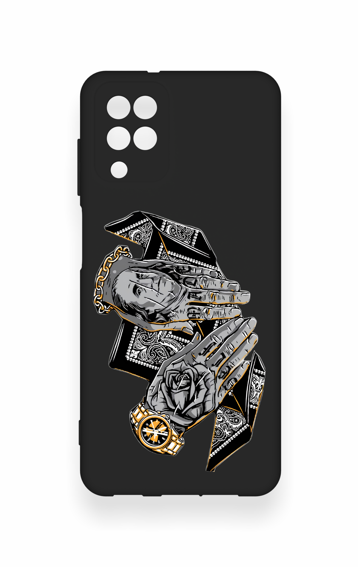 Samsung A12 Uyumlu Self Made Desenli Silikon Kılıf