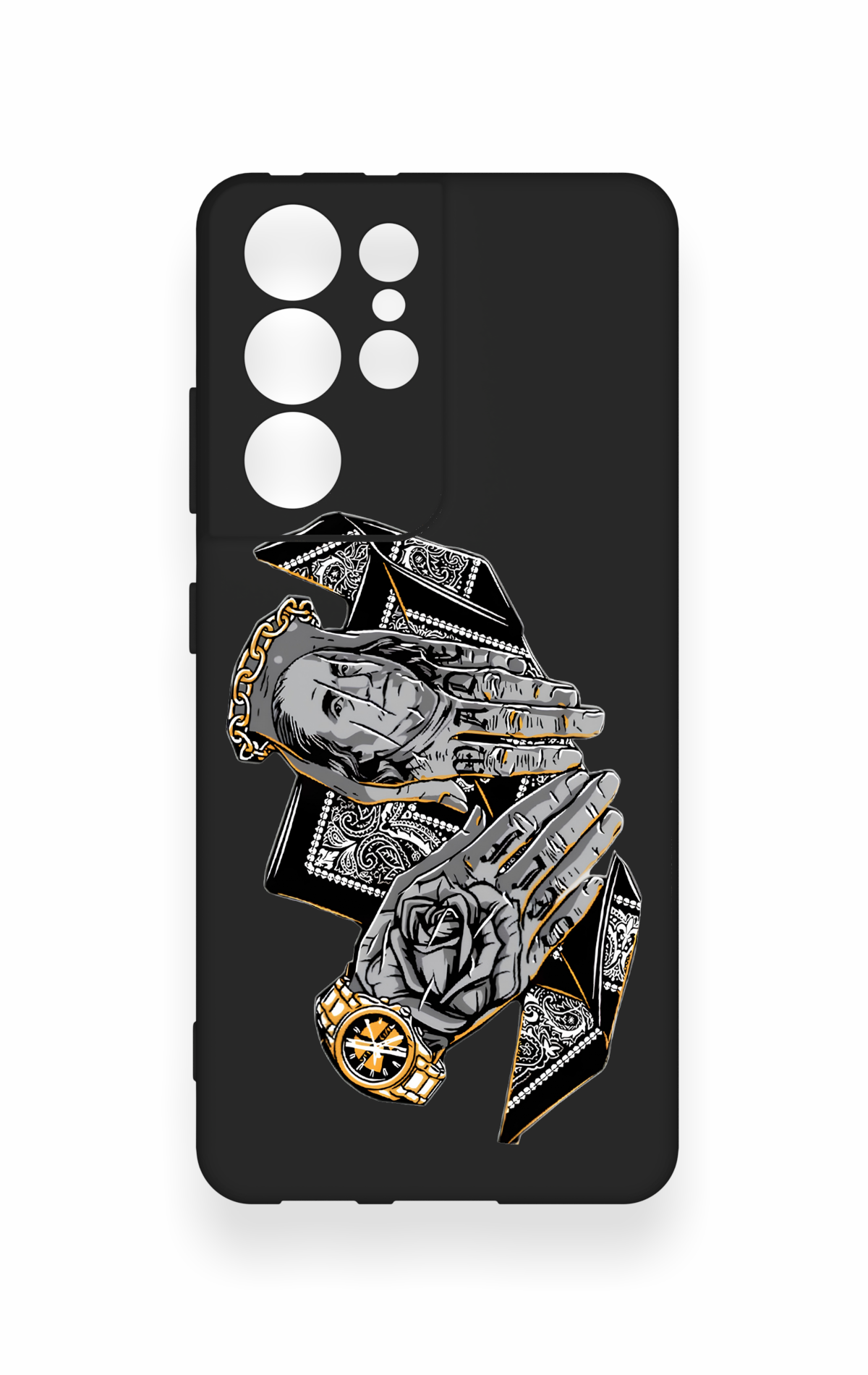 Samsung S21 Ultra Uyumlu Self Made Desenli Silikon Kılıf