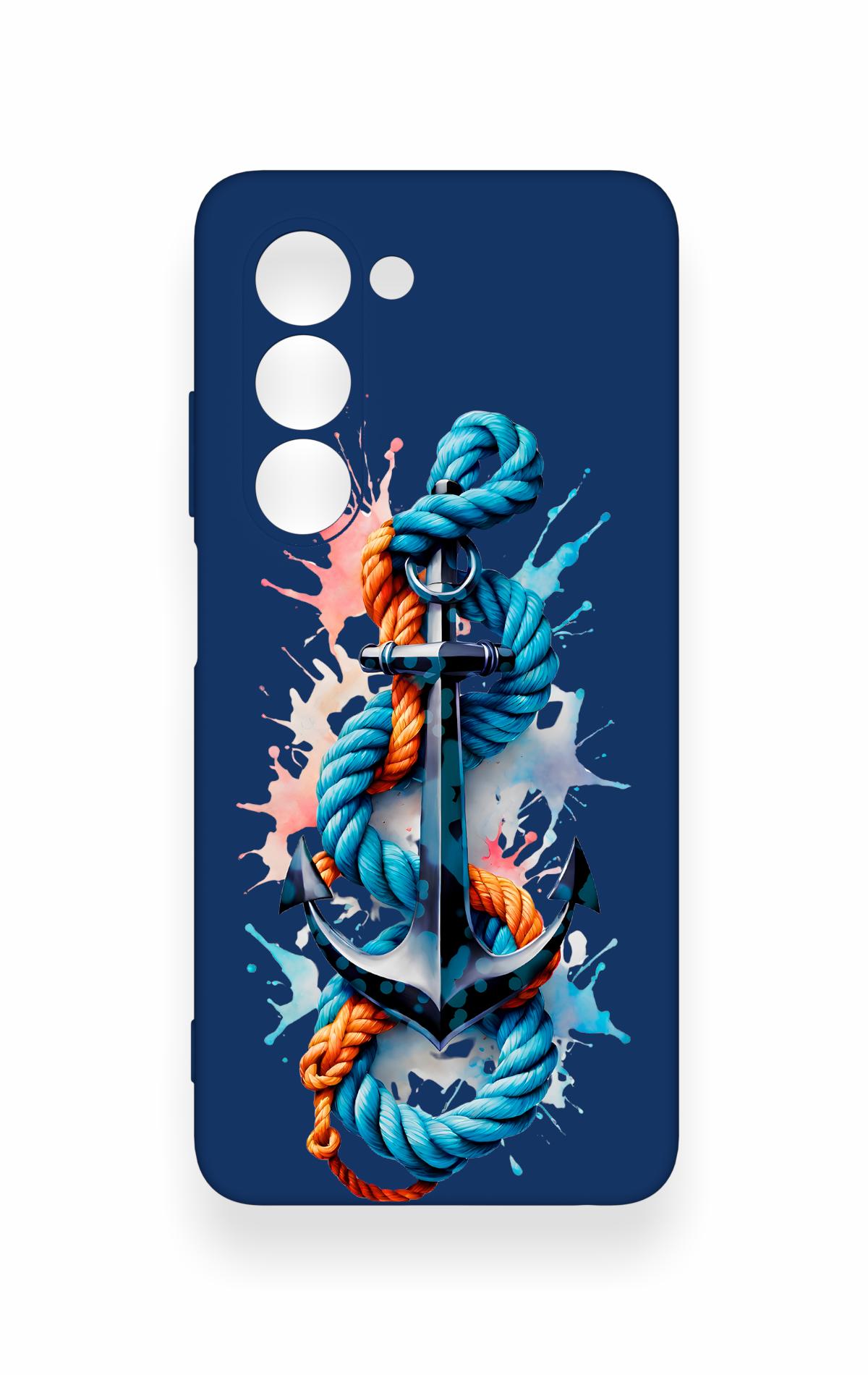 Oppo A5 5G Uyumlu Anchor Desenli Silikon Kılıf