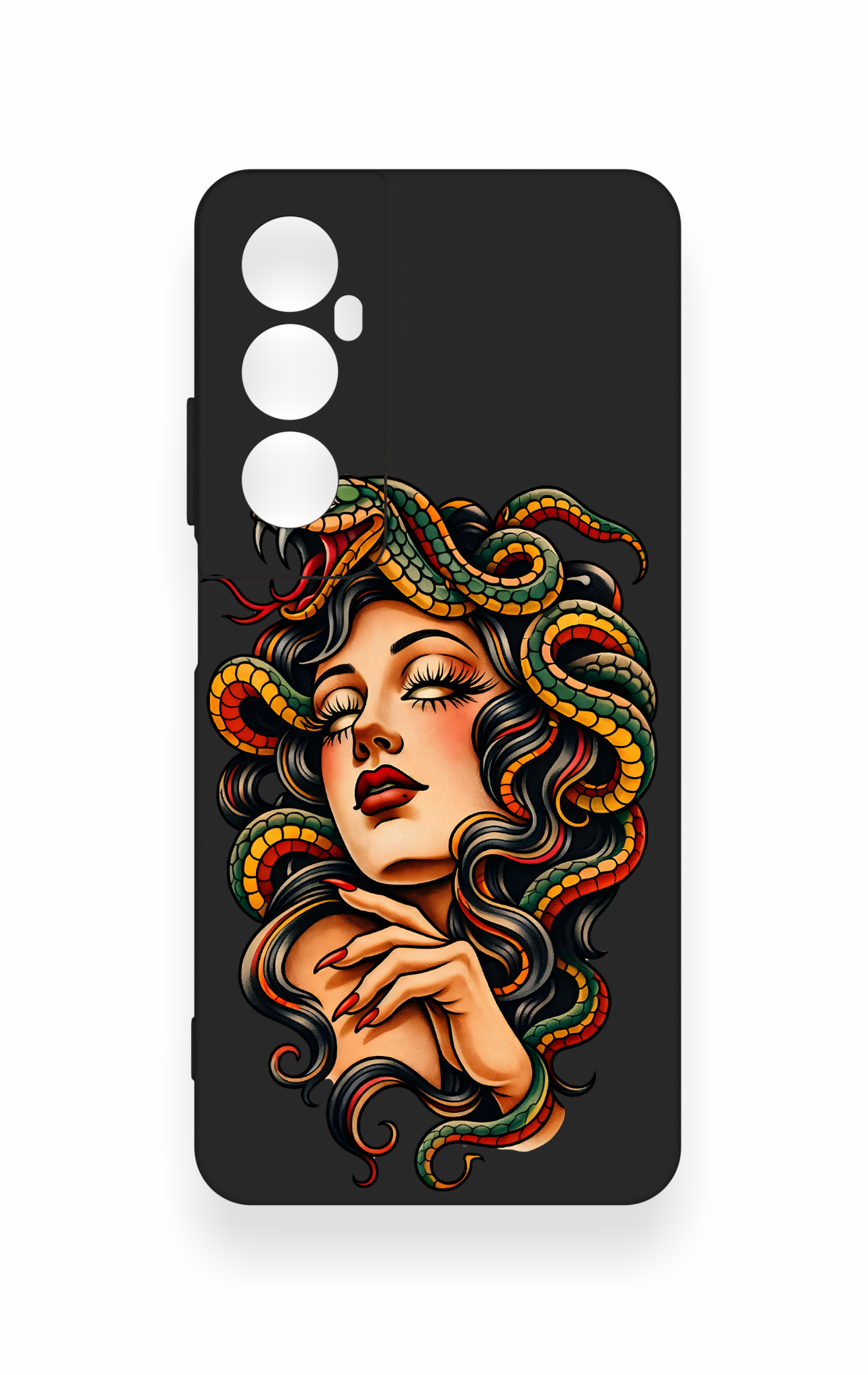 Realme C65 Uyumlu Medusa Desenli Silikon Kılıf