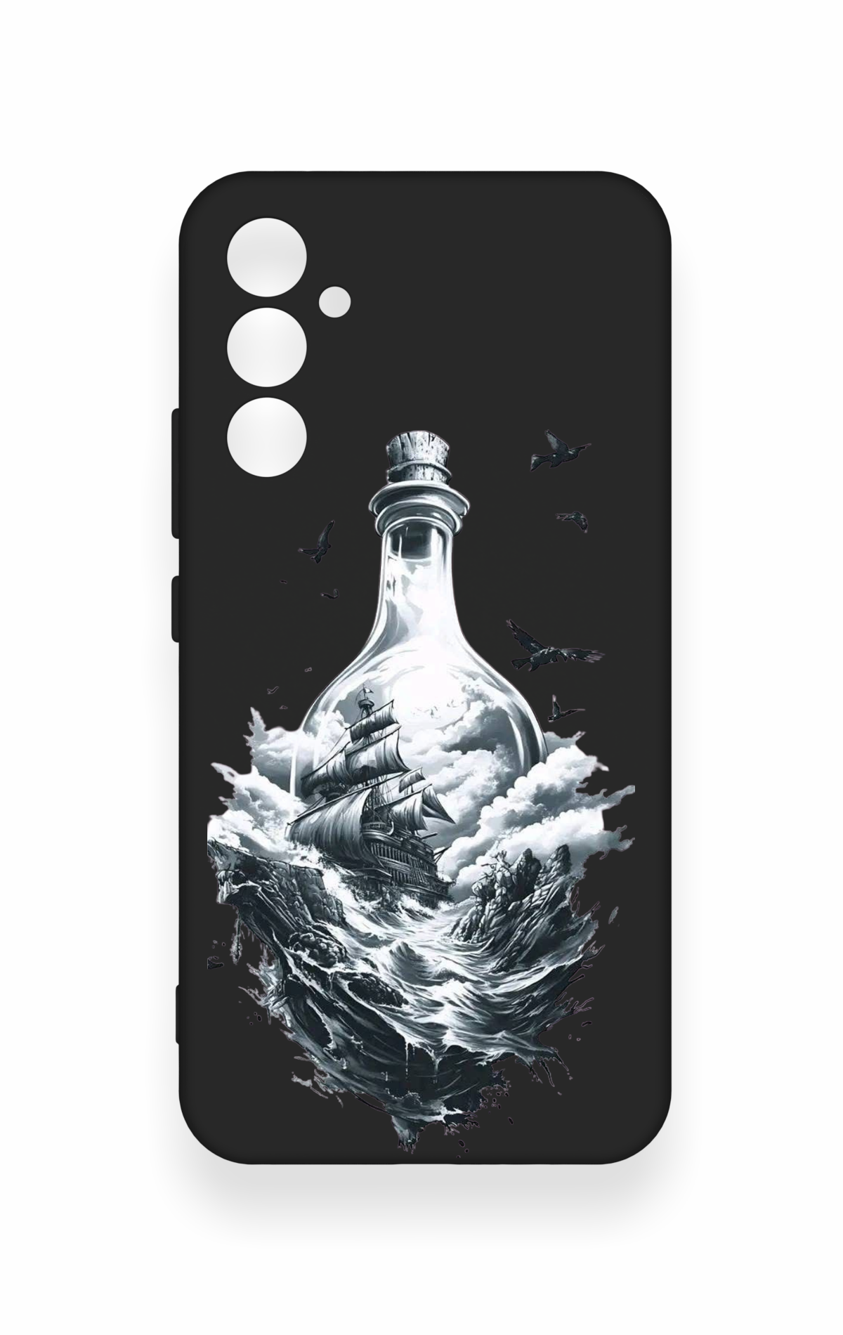 Samsung A34 Uyumlu Secret Sea Desenli Silikon Kılıf