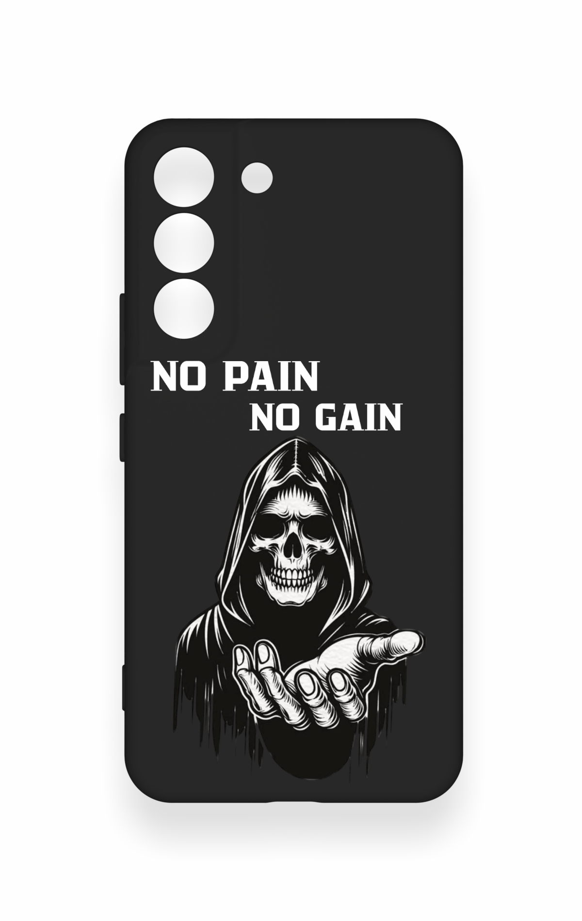 Samsung S22 Uyumlu No Pain No Gain Desenli Silikon Kılıf