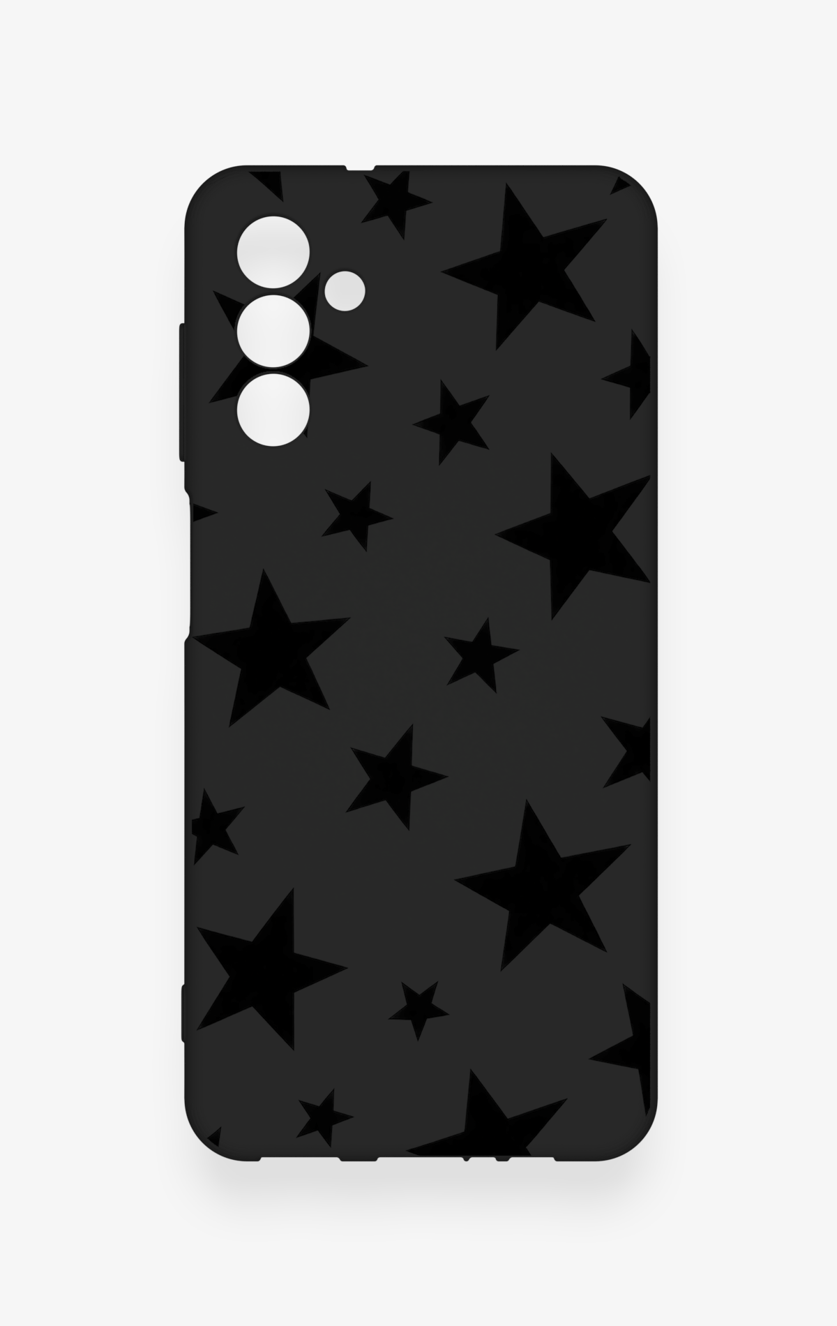 Samsung A04S Uyumlu Siyah Star Desenli Silikon Kılıf