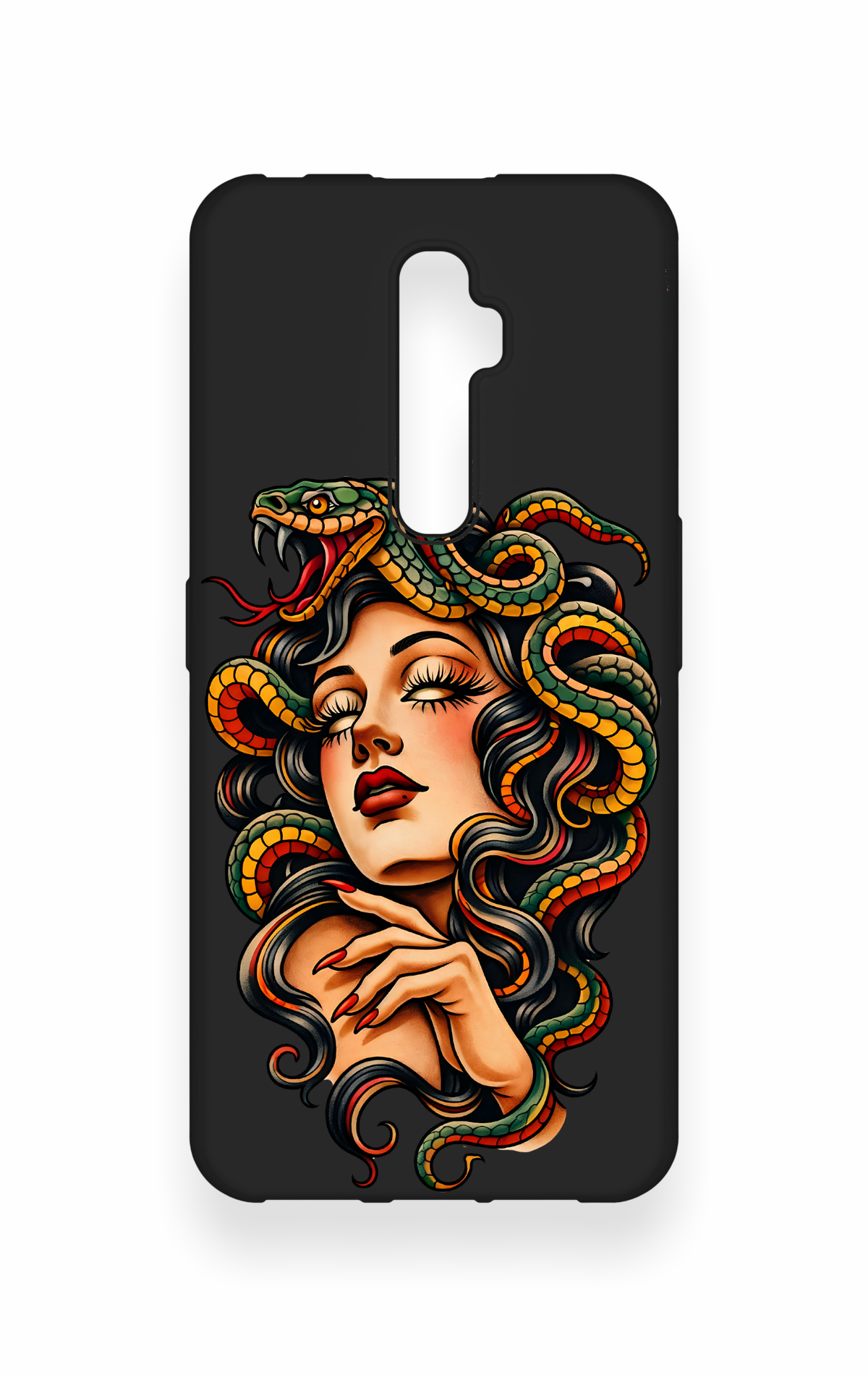 Oppo Reno 2Z Uyumlu Medusa Desenli Silikon Kılıf