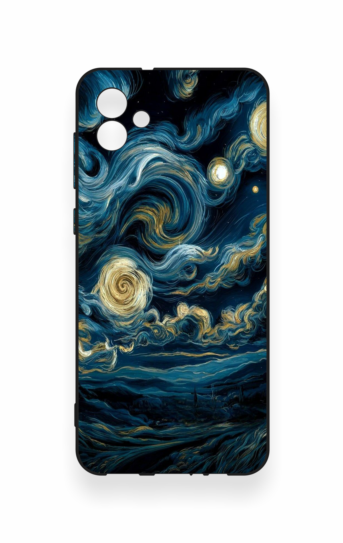 Samsung A04 Uyumlu Yıldızlı Gece Desenli Silikon Kılıf