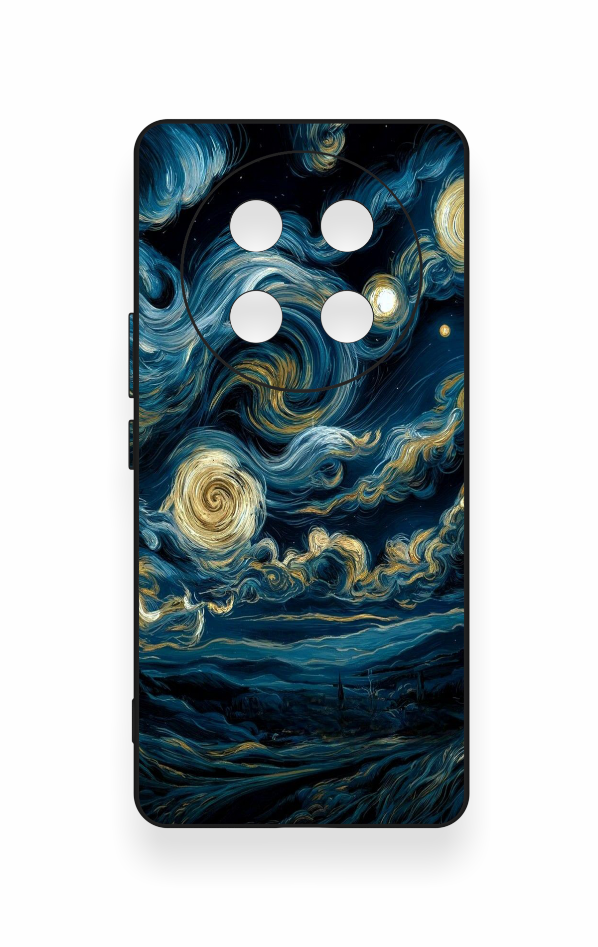 Honor Magic 7 Lite 5G Uyumlu Yıldızlı Gece Desenli Silikon Kılıf