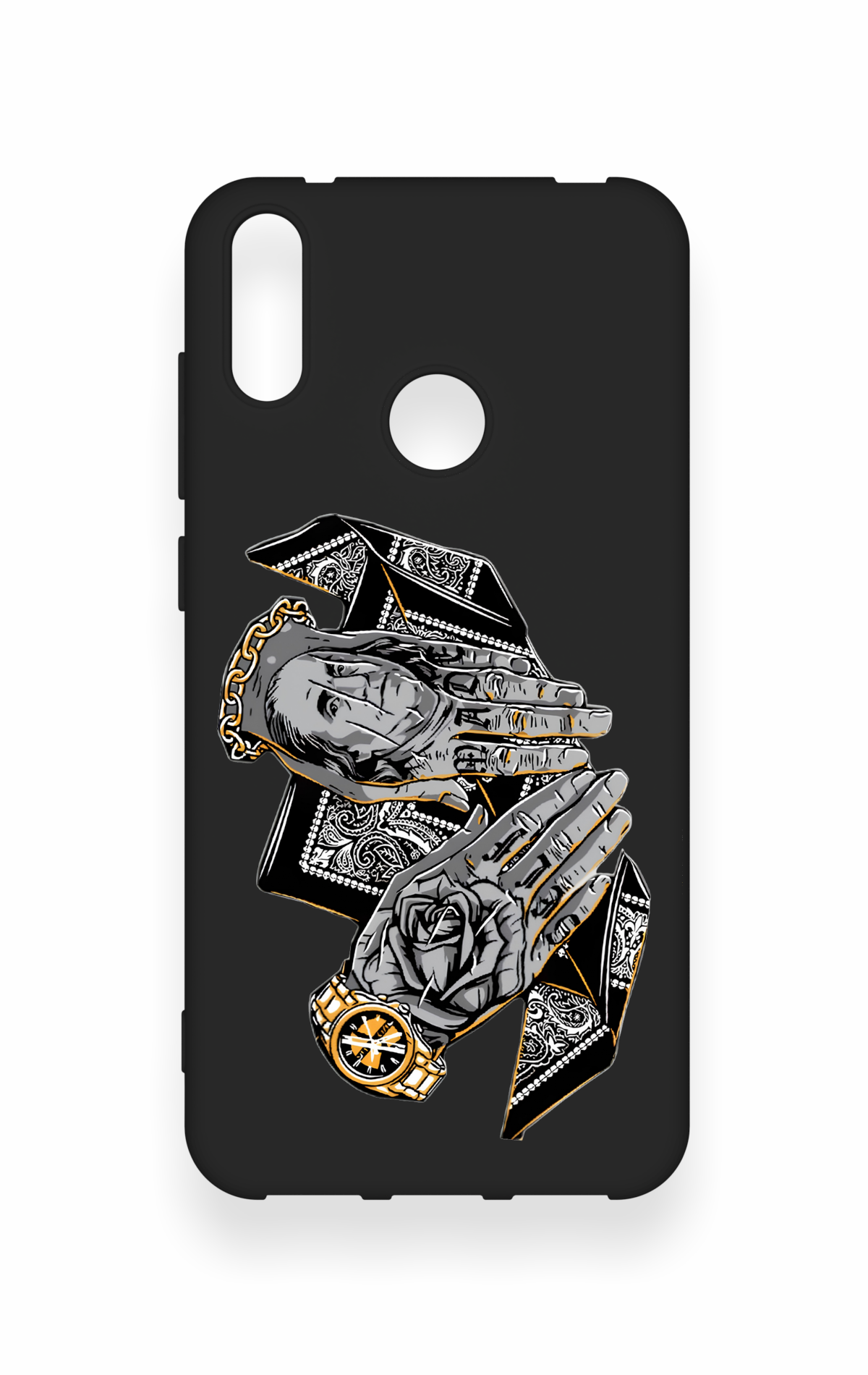 Huawei Y7 2019 Uyumlu Self Made Desenli Silikon Kılıf