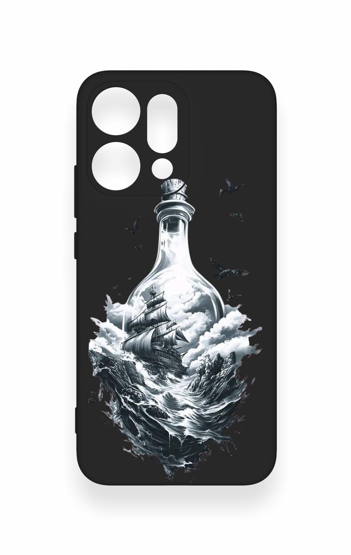 Oppo Reno 14 Uyumlu Secret Sea Desenli Silikon Kılıf