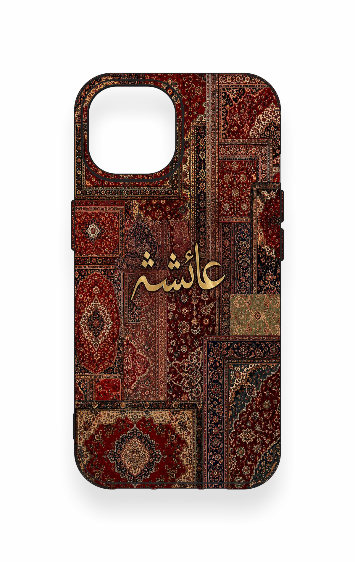 iPhone 15 Uyumlu Vintage Halı Desenli Silikon Kılıf