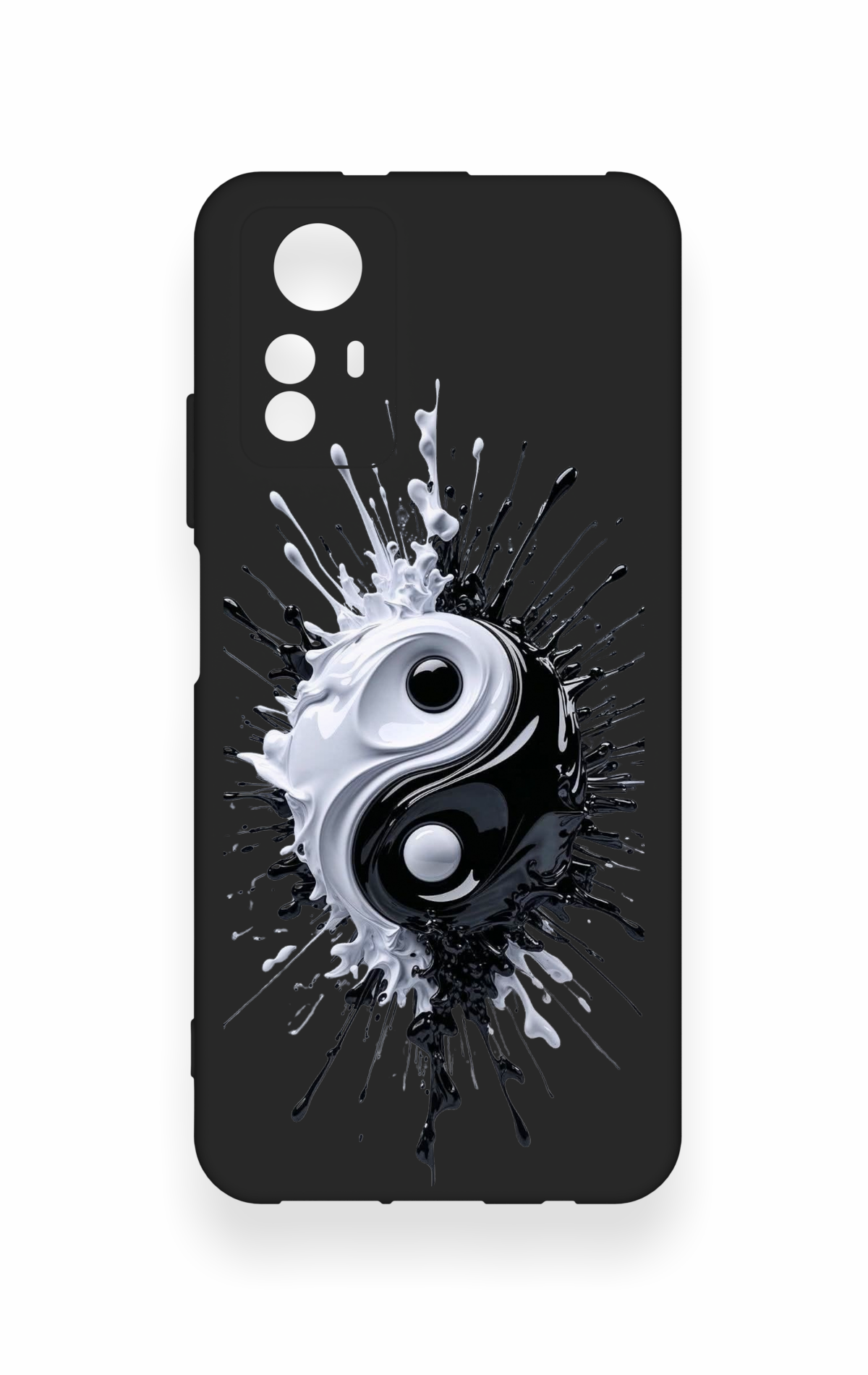 Redmi Note 12S Uyumlu İyi ve Kötü Desenli Silikon Kılıf