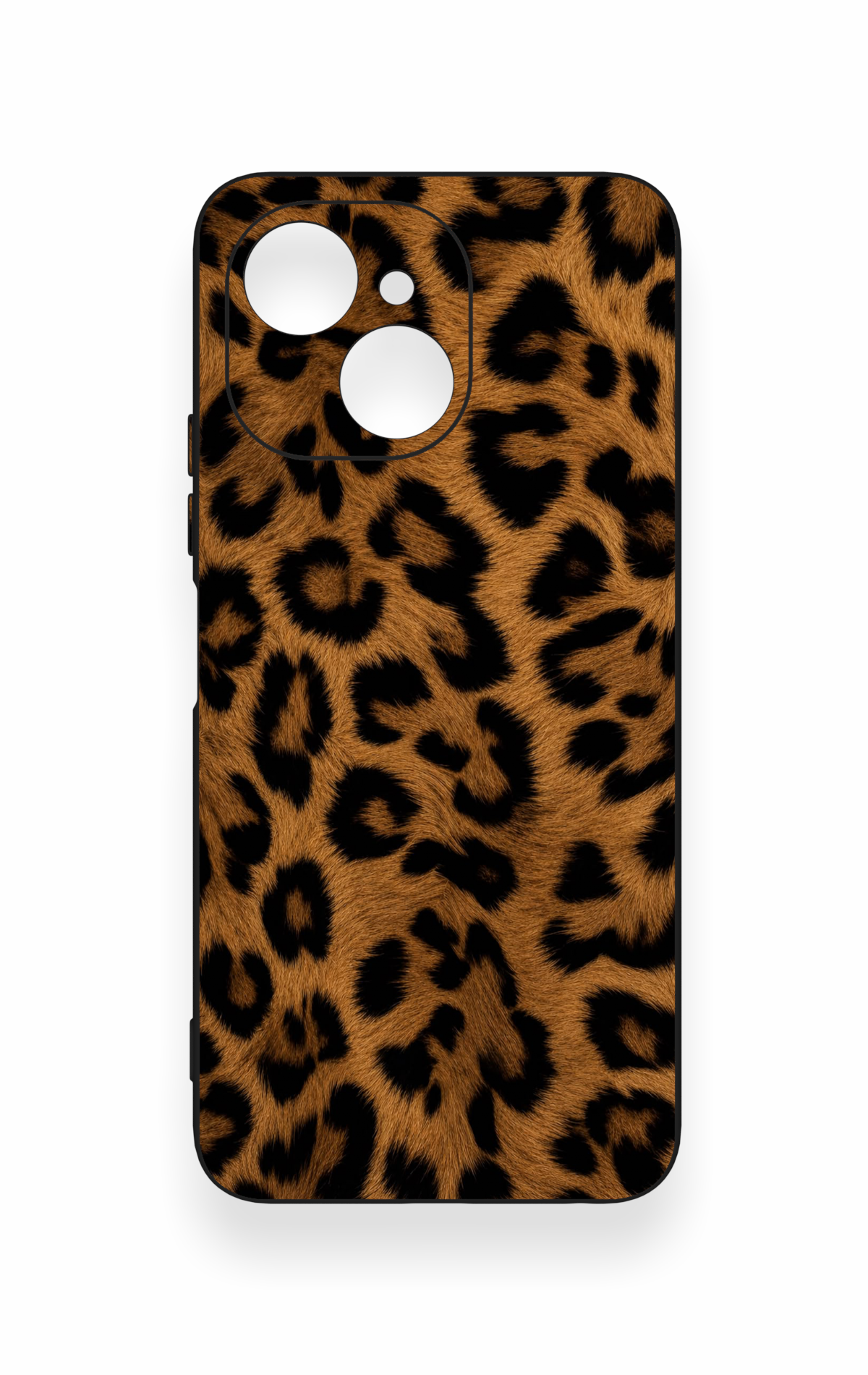 Tecno Spark 40C Uyumlu Koyu Leopar Deri Desenli Silikon Kılıf