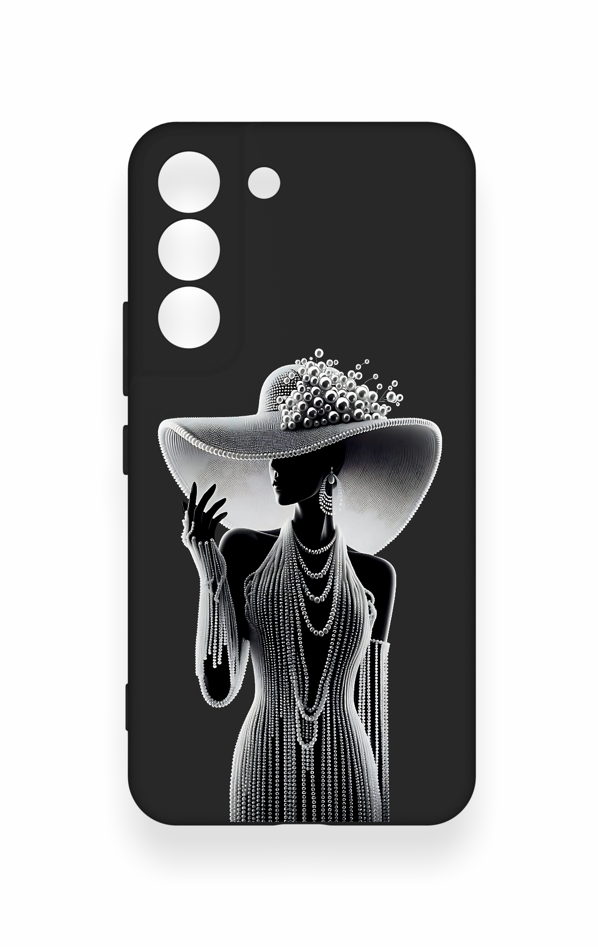 Samsung S22 Uyumlu Lady Desenli Silikon Kılıf