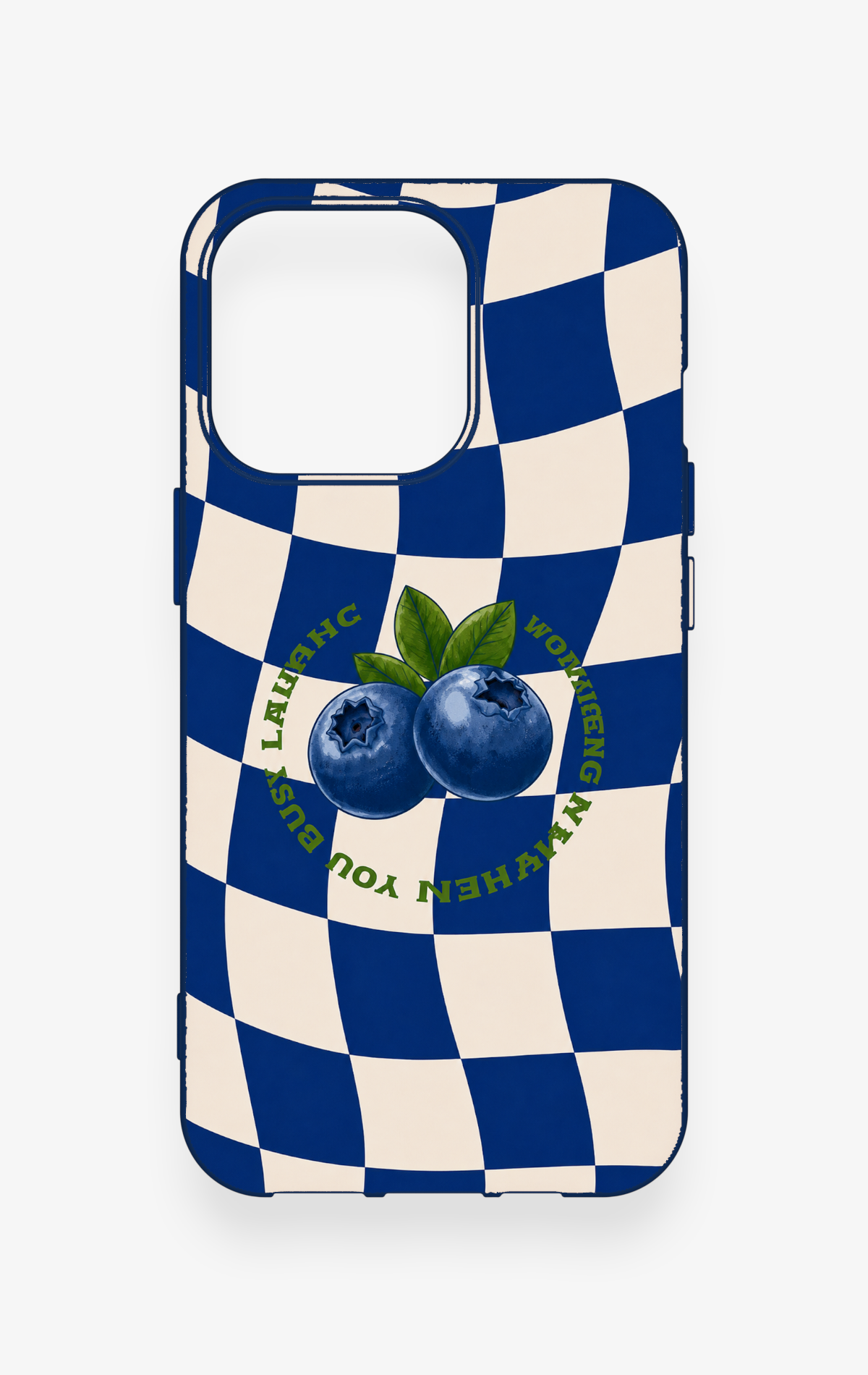 iPhone 13 Pro Uyumlu Yaban Mersini Desenli Silikon Kılıf