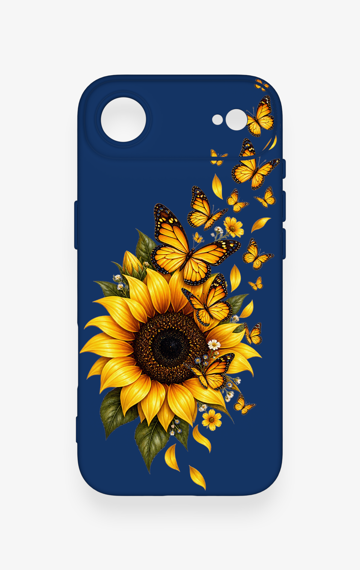 iPhone 17 Air Uyumlu Ayçiçeği Desenli Silikon Kılıf